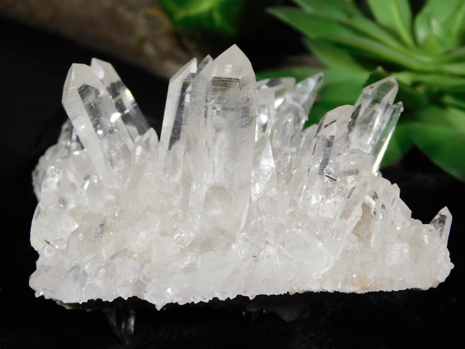 VERY TRANSLUCENT Quartz Crystal Cluster Collier Creek ARKANSAS 147gr