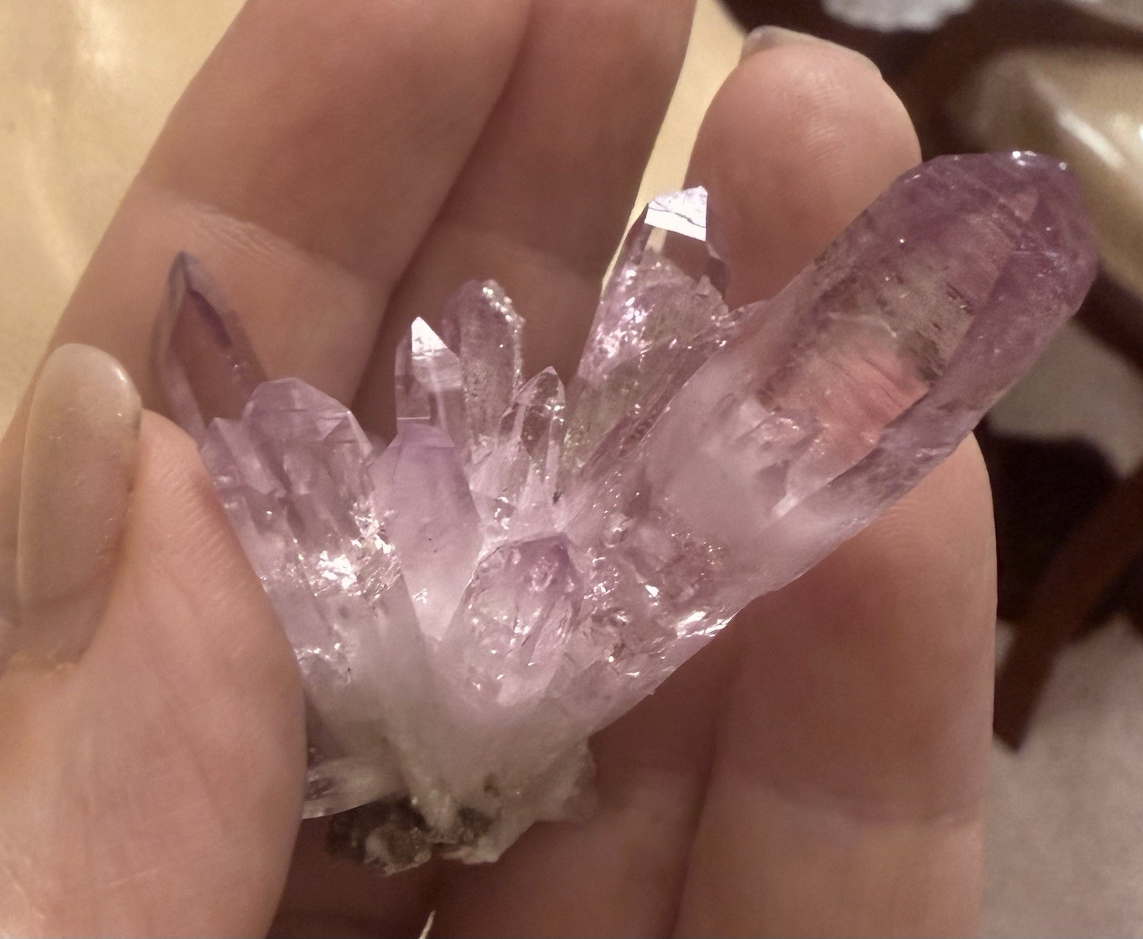 Veracruz amethyst crystal Cluster collector specimen w Druzy
