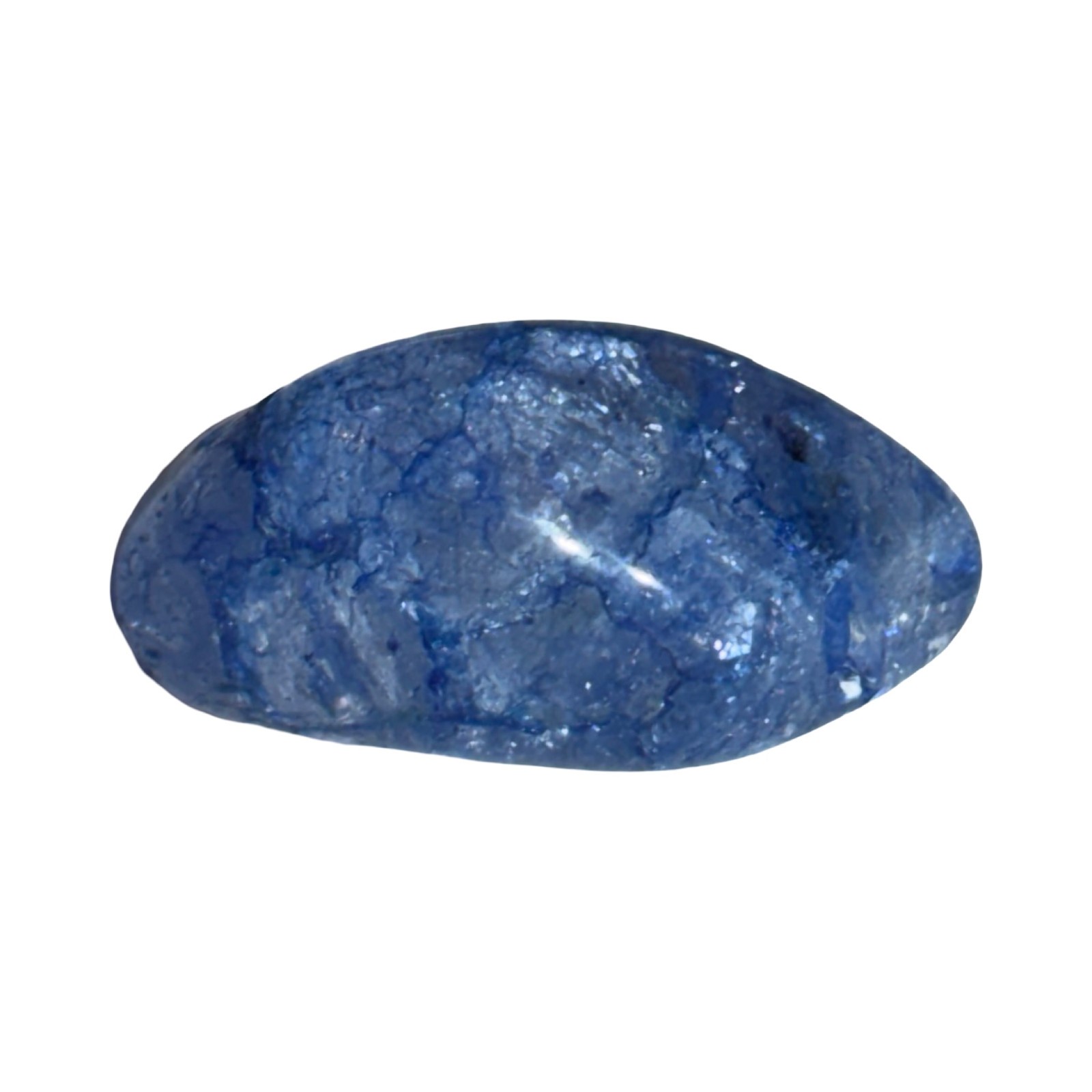 Blue Crackle Quartz – Tumbled Stone – B