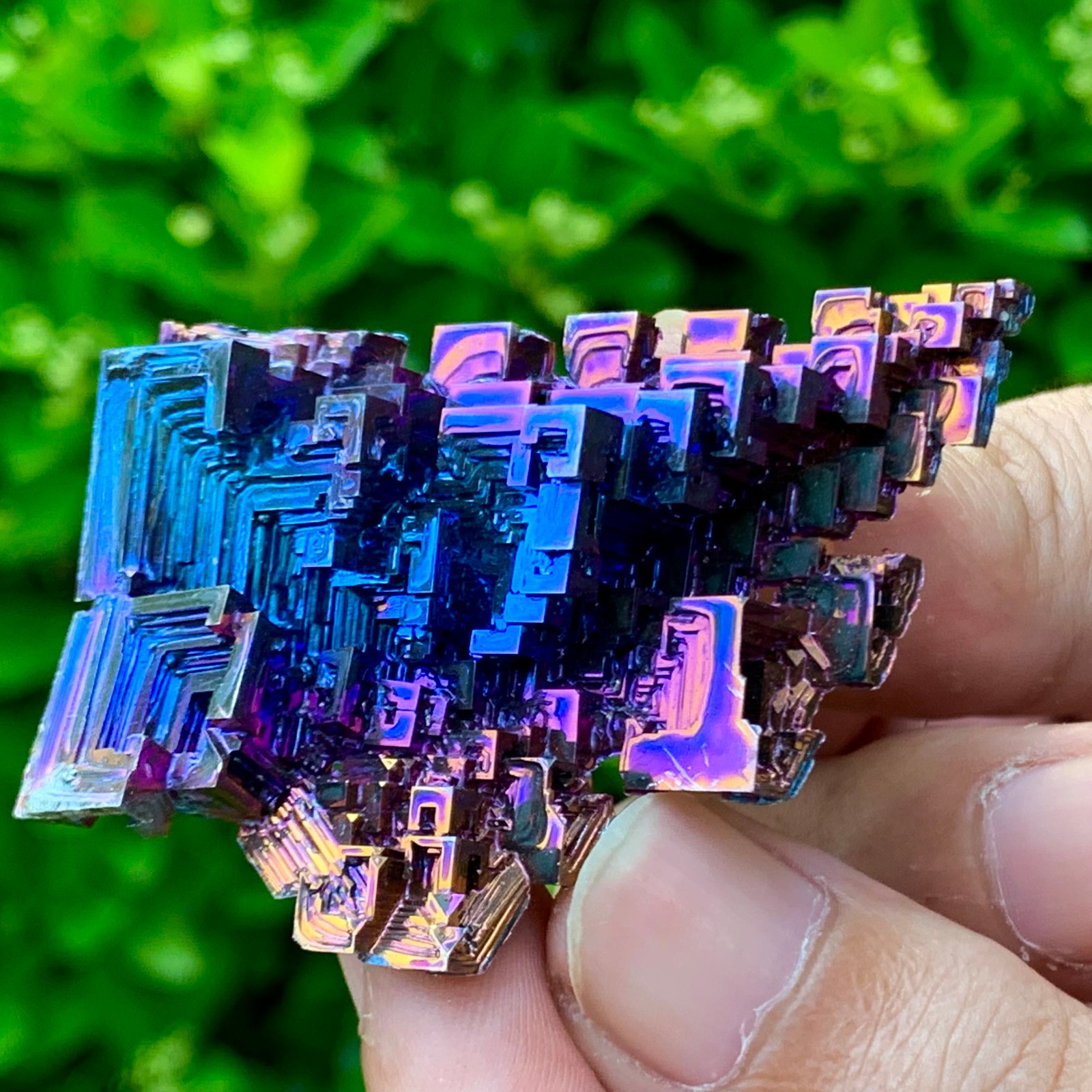 45G ram Bismuth rainbow crystal elementBi gemstone Mineral specimen healing