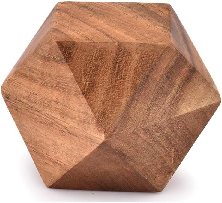 NIRMAN Acacia Wood Decorative Ball for Centerpiece or Individual Use…