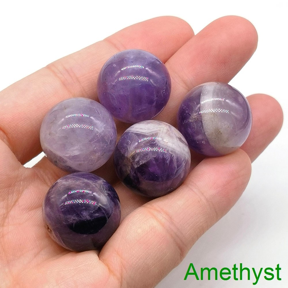 Wholesale 20mm Natural Stone Round Ball Crystal Bead Sphere for Making Jewelry