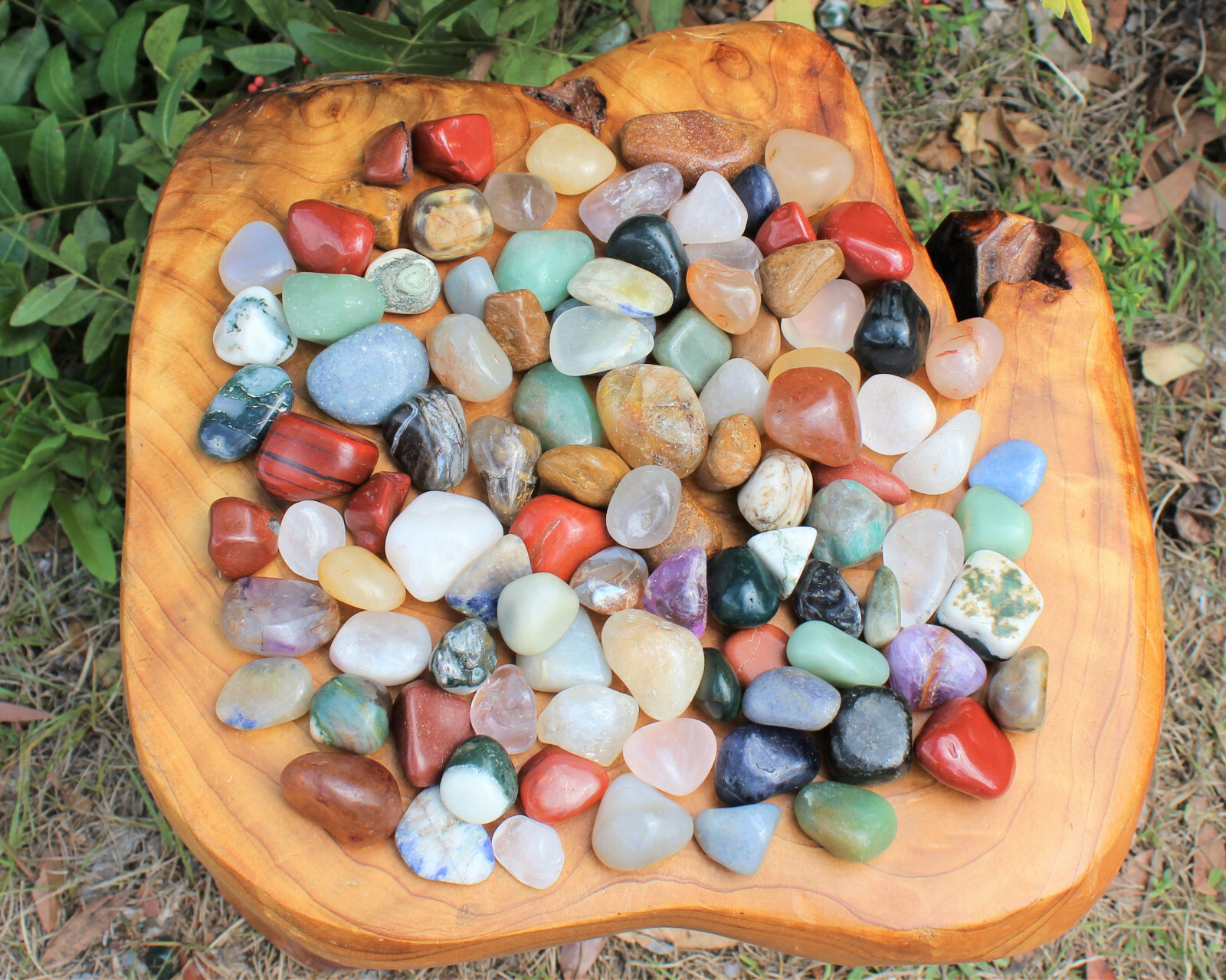 Assorted Mixed Tumbled Stones HUGE 10 lb Wholesale Bulk Lot MEDIUM Reiki Mix