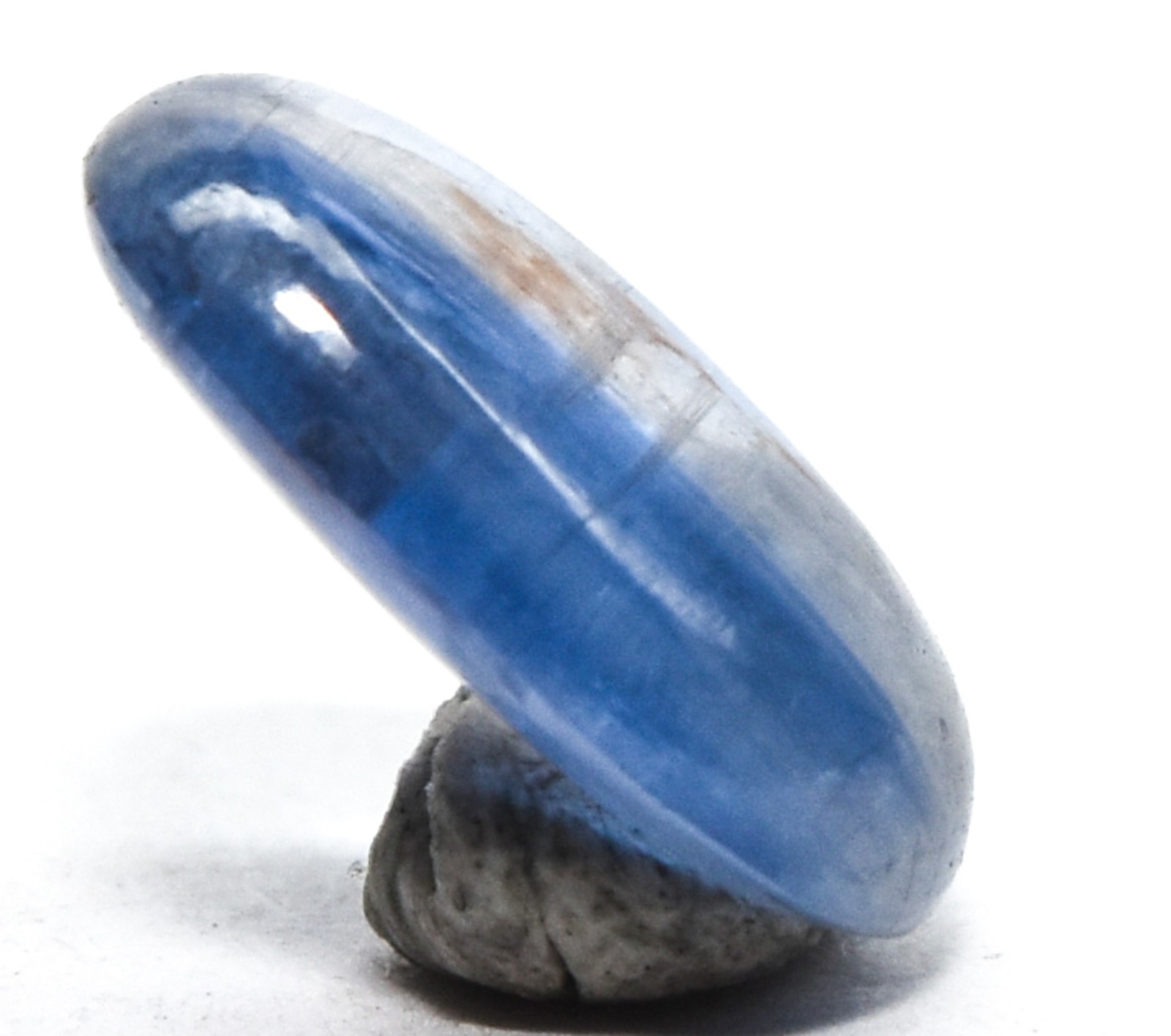 3ct 11mm Blue Clear Kyanite Cabochon Polished Gemstone Crystal Mineral Cab Kenya