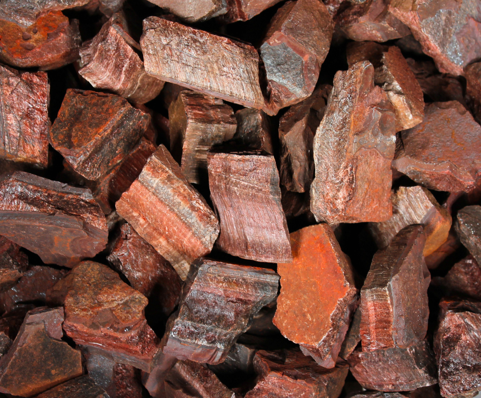 Red Tiger’s Eye – Rough Rocks for Tumbling – Bulk Wholesale 1LB options