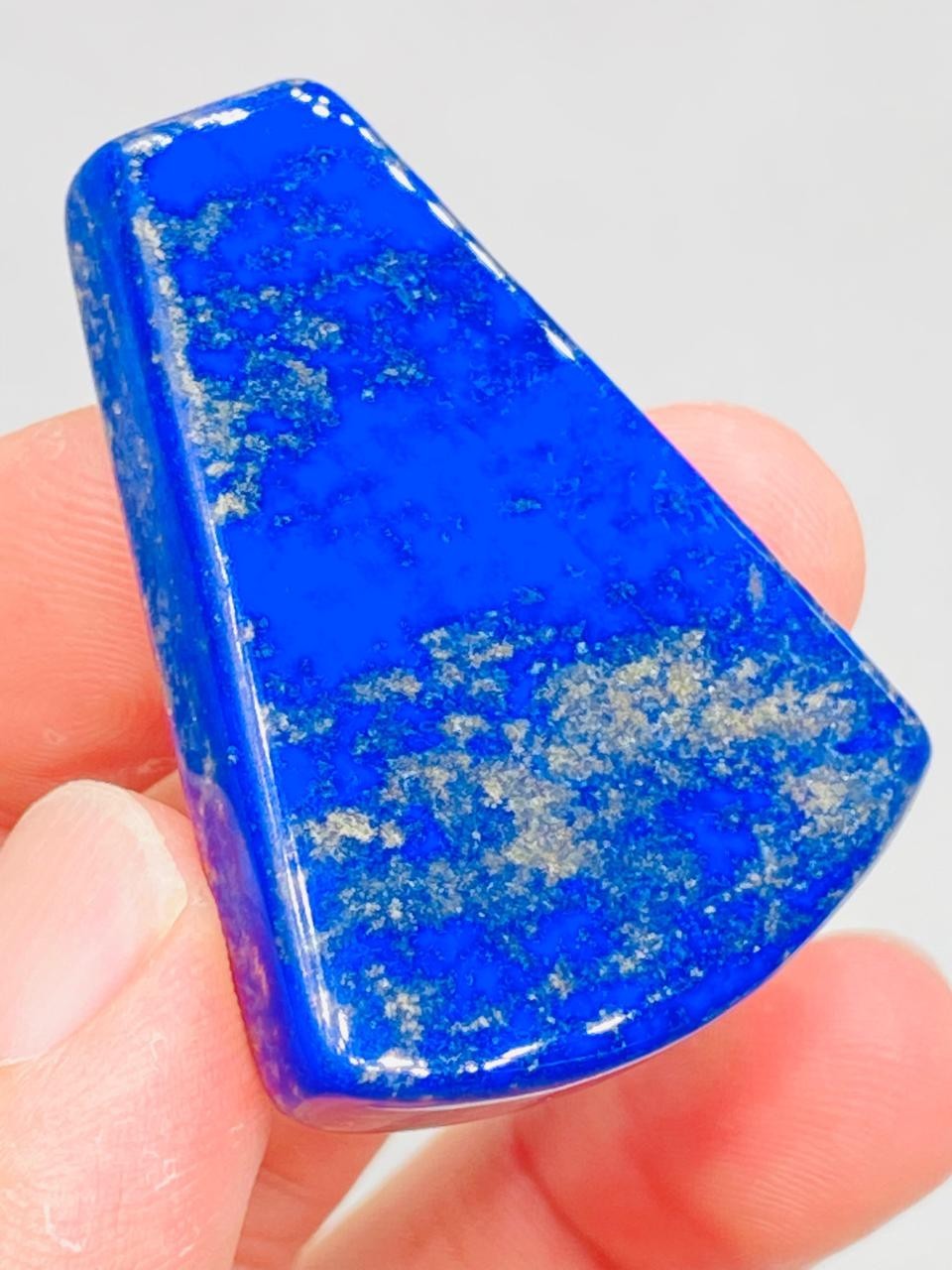 Lapis Lazuli Cushion Shape Polished Loose Stone Natural Blue With Pyrite Mix