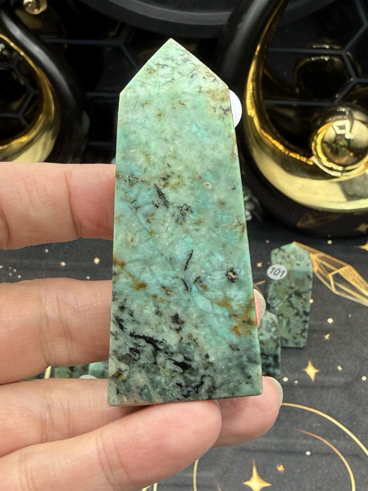 Natural African Turquoise small/mini Points Free shipping