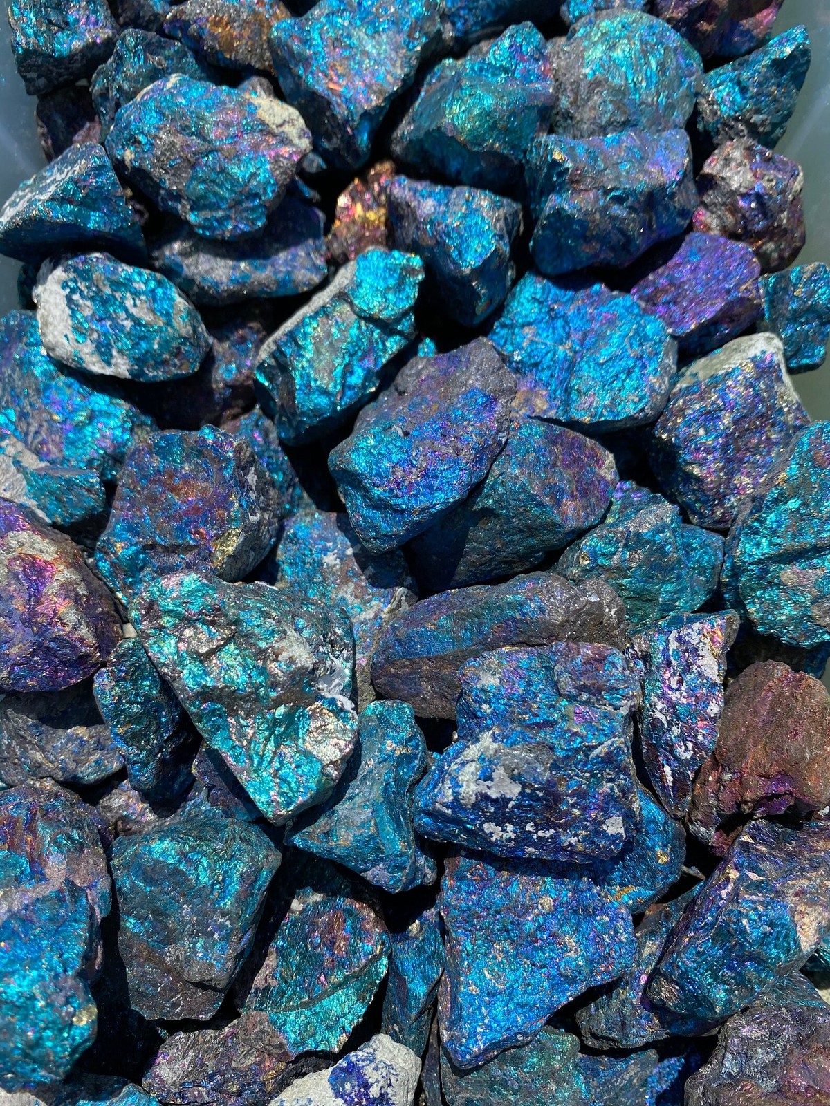 Raw Peacock Ore Stone, Rough Rainbow Chalcopyrite Stone, Natural Stone