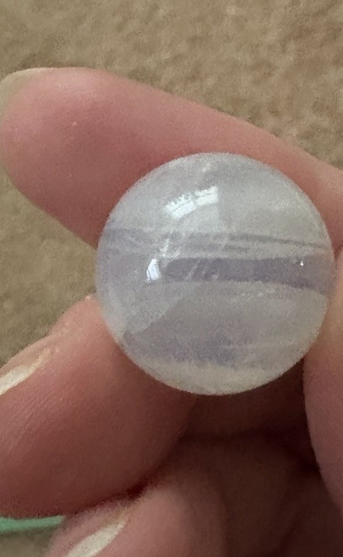 Very Rare Natrolite Sphere From Russia Part Of Synergy 12 Crystals Free Shipping
