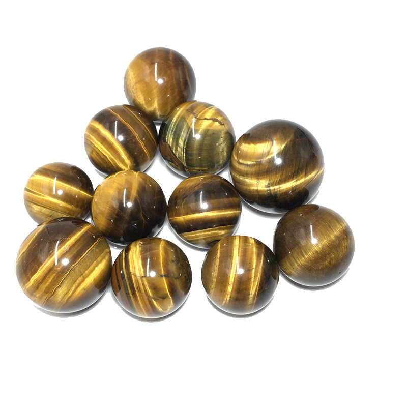 AAAA 40mm Natural Tiger’s eye jasper sphere Quartz Crystal Ball Healing US Ship