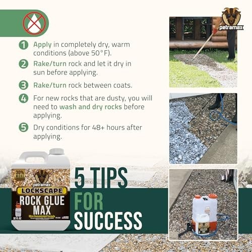 32oz Rock Glue for Landscaping – Pet Safe Mulch Adhesive for Gravel & Stones