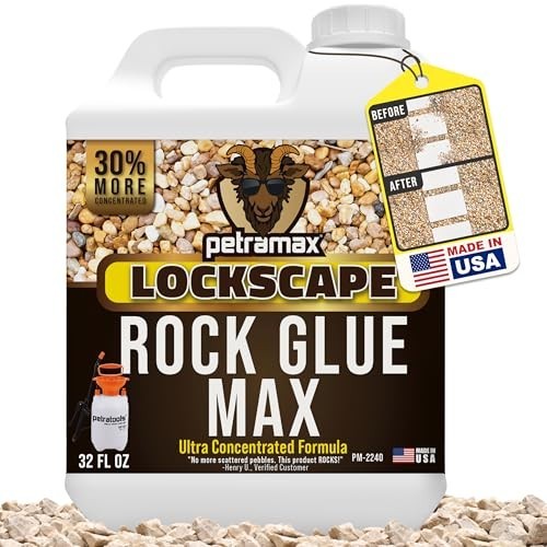 32oz Rock Glue for Landscaping – Pet Safe Mulch Adhesive for Gravel & Stones
