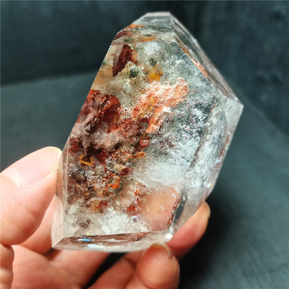 Rare Natural Garden Phantom Quartz Scenic Quartz Energy Crystal Healing CY48