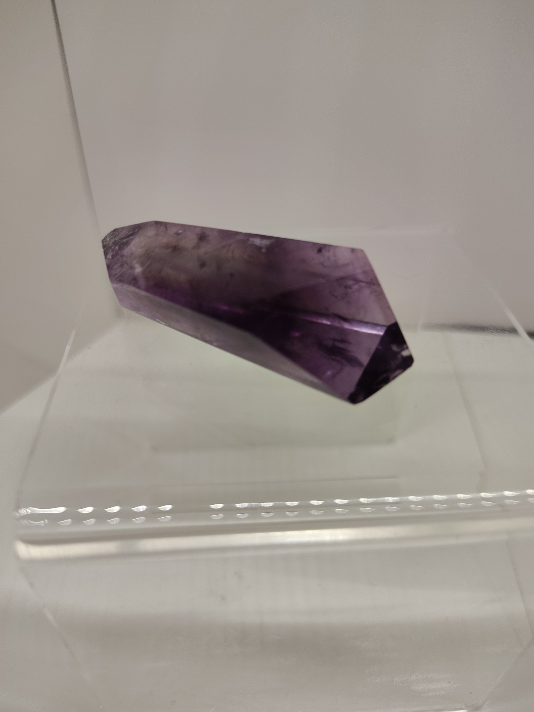 Beautiful Translucent Purple Fluorite Crystal Point From Brazil