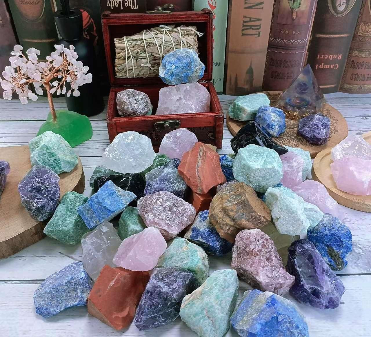 Green Aventurine 2″ Natural Rough Stones Crystal Large Raw Crystals
