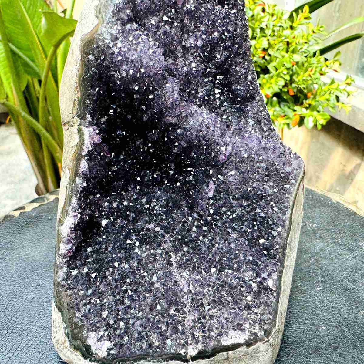 3.28LB Natural Uruguayan Amethyst Cluster Cave Display Specimen Healing