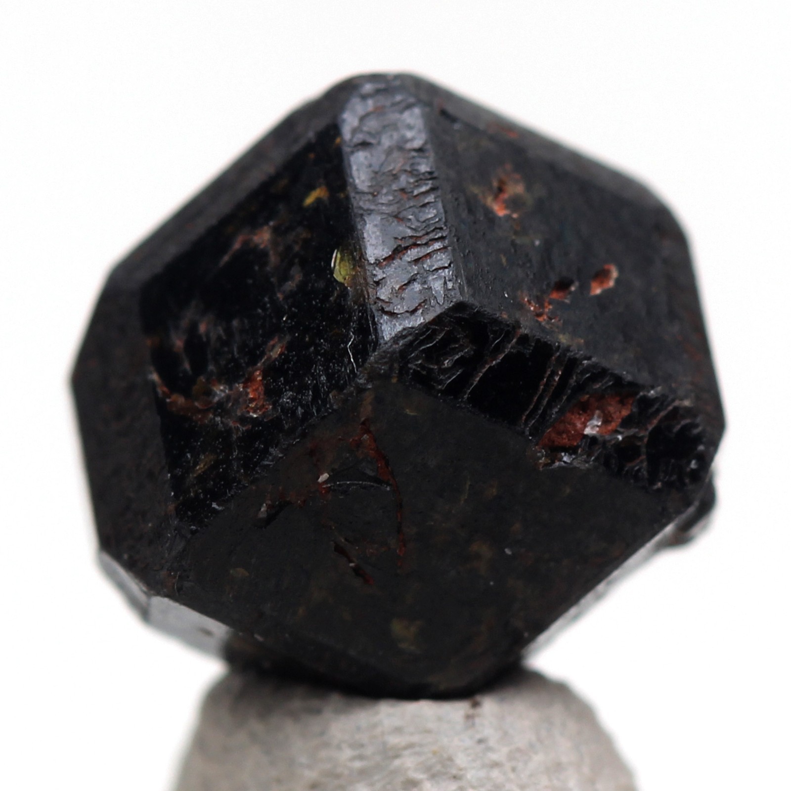 GARNET ANDRADITE Crystal Mineral Specimen Melanite Black Natural Authentic MALI