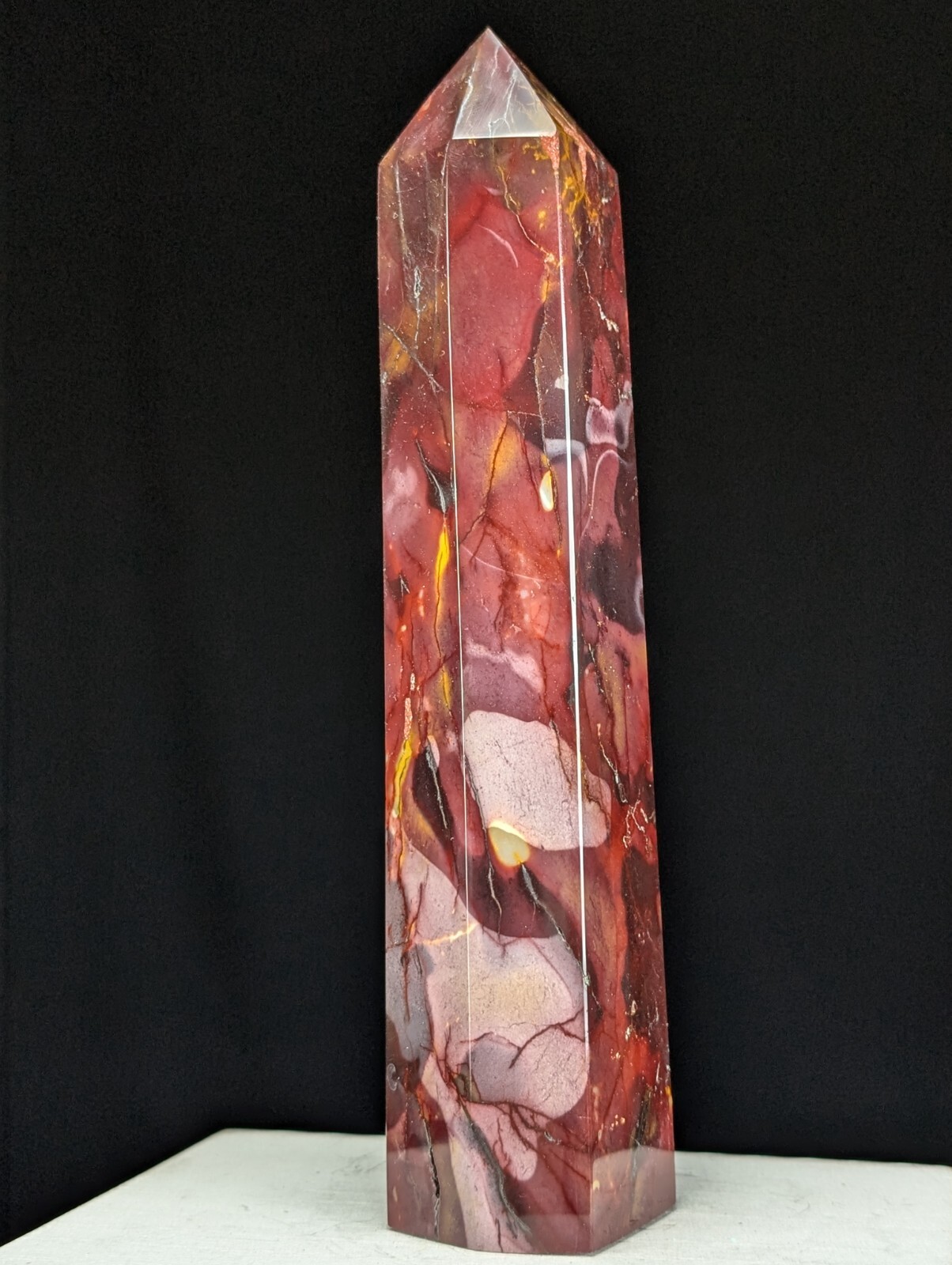 Mookaite Tower Purple Crystal Gemstone Large Big Tall Point Chakra