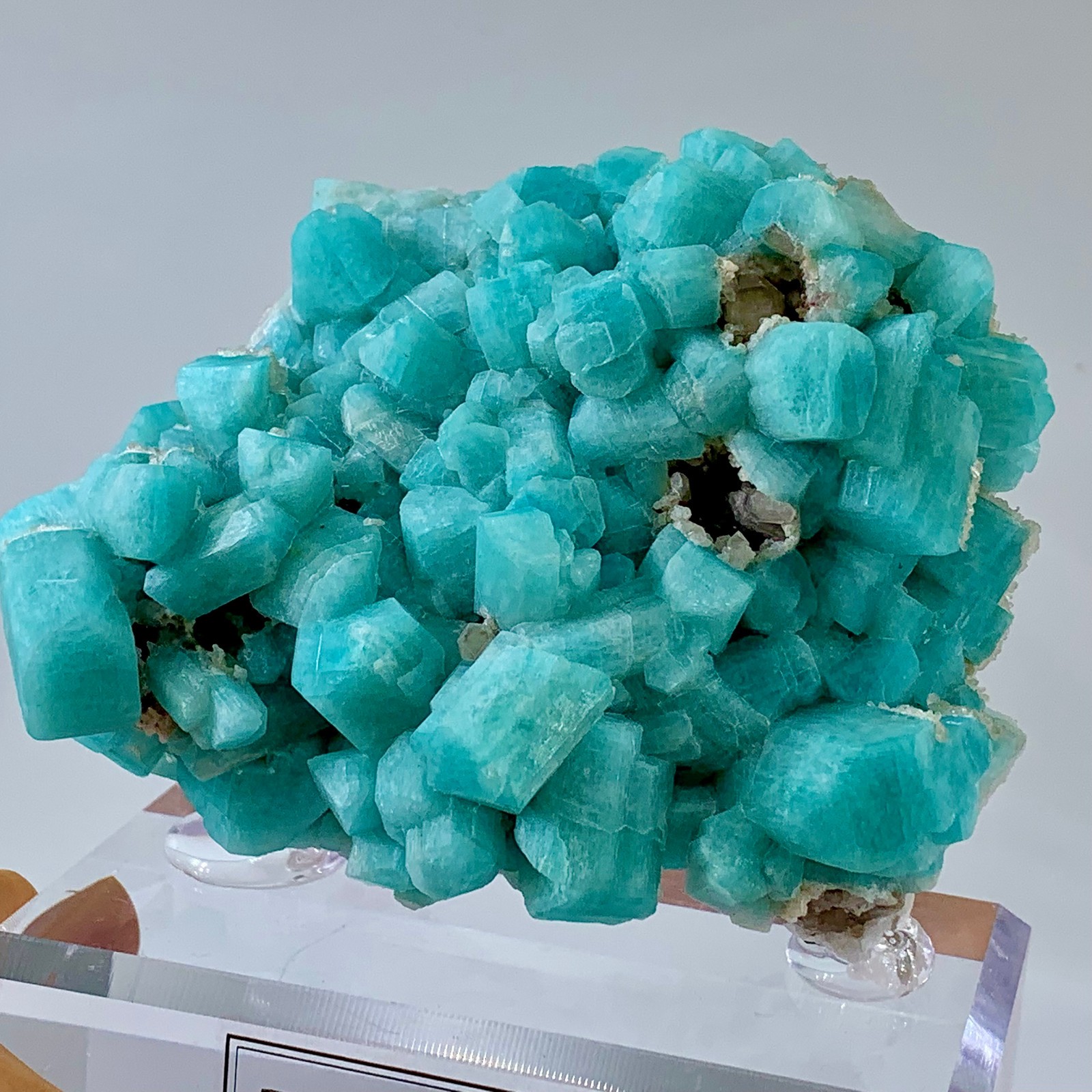 230g Rare!! Natural beautiful Amazonite with Quartz Crystal Specimen Rough