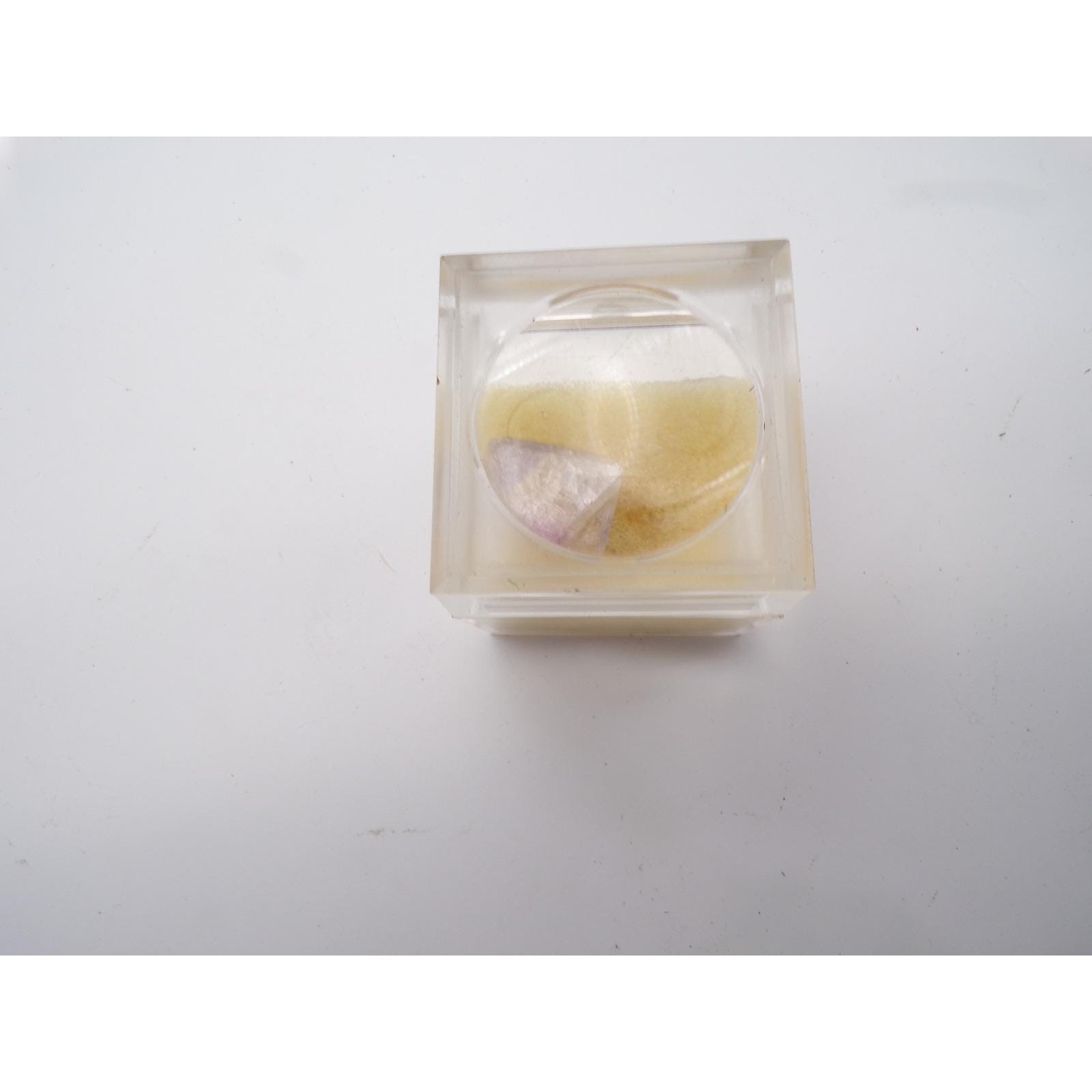 Fluorite Octahedron Crystal Specimen Mineral in Display Box