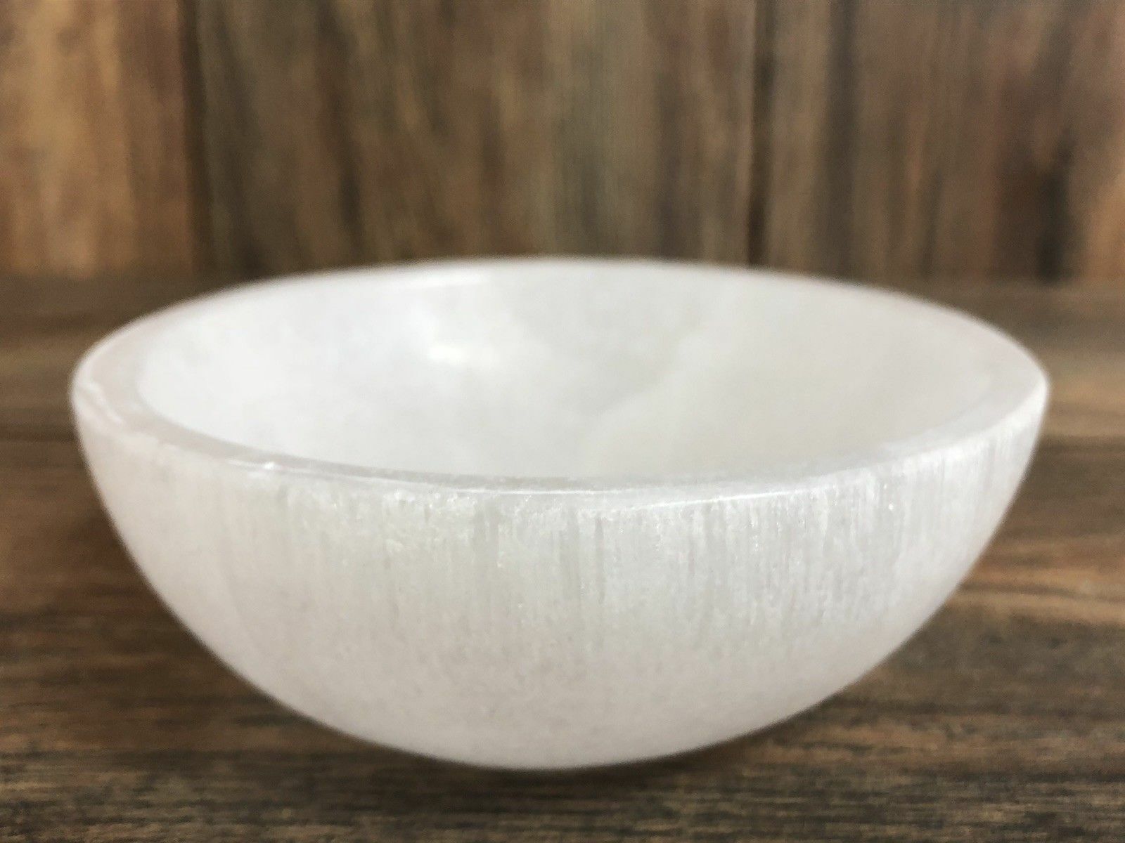 XL 6″ Selenite “Charging” Bowl White Crystal Stone Reiki CHARGE Healing Cleansin