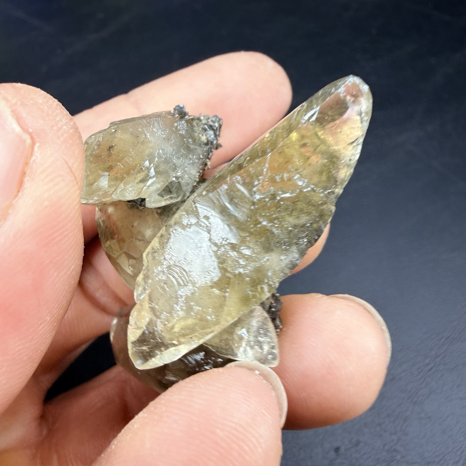 Golden Calcite Crystals with Chalcopyrite / Missouri *VIDEO*