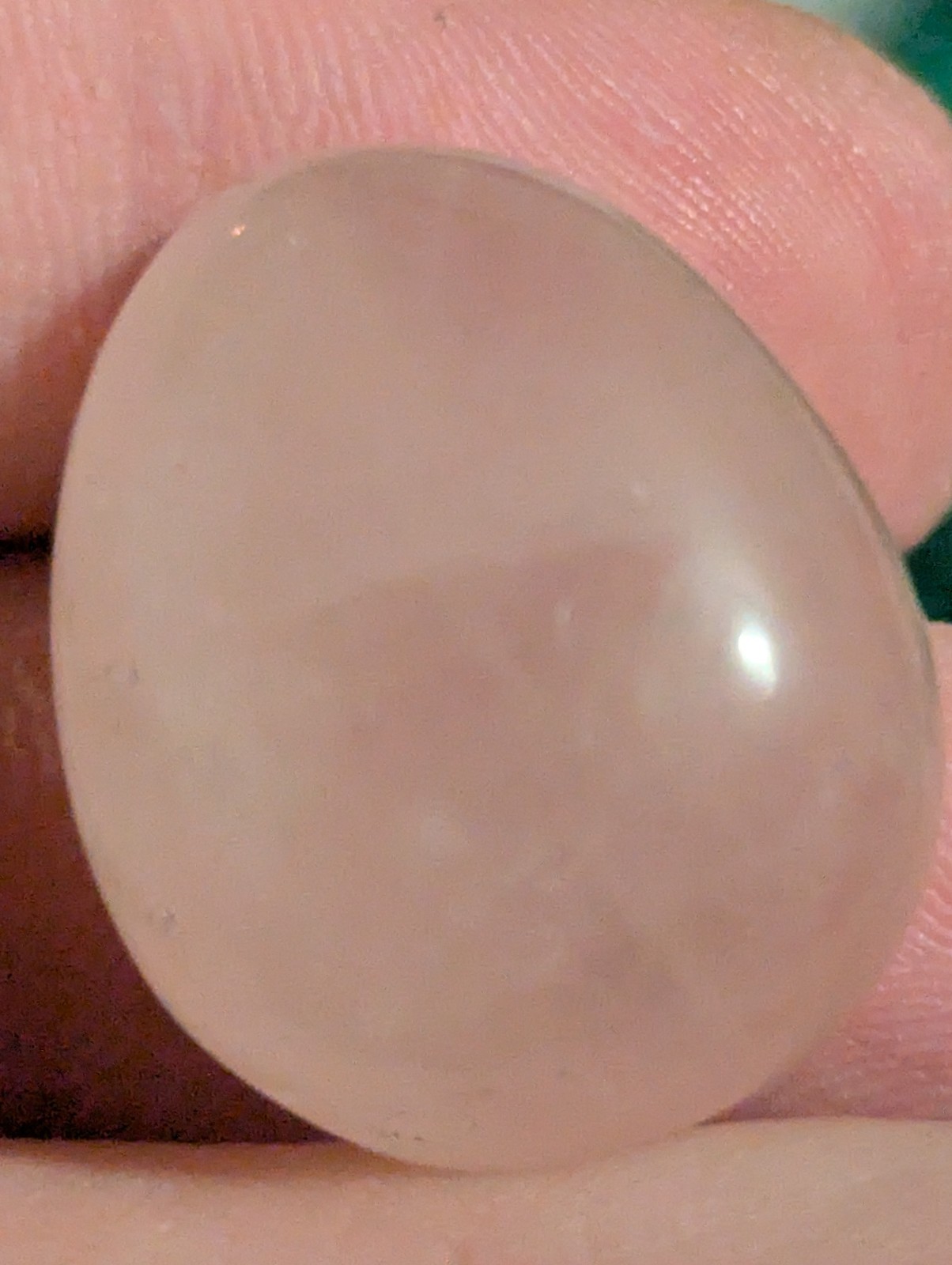An Ovular Pink Rose Quartz Stone