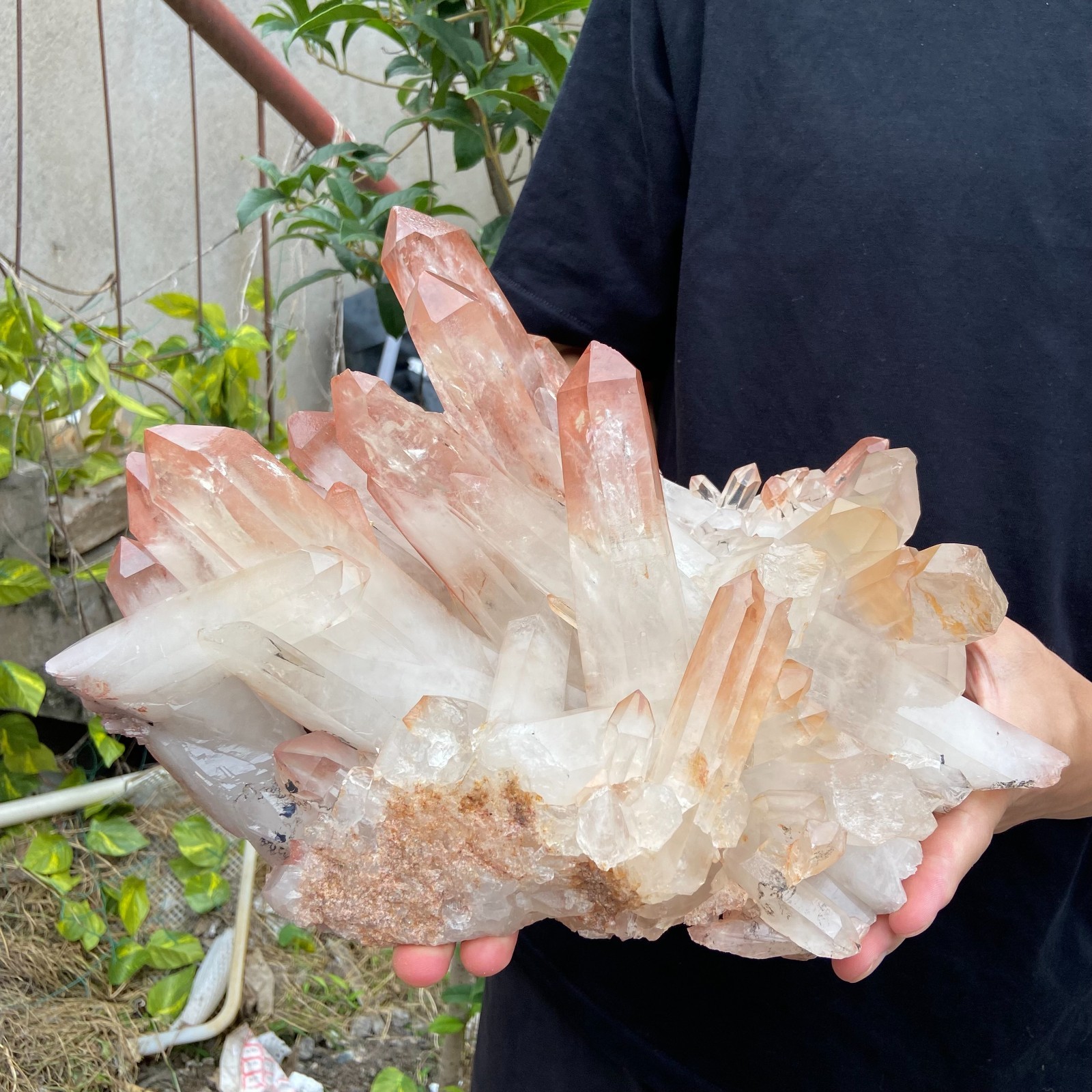 14.3lb Natural Clear White Quartz Crystal Cluster Energy Healing Specimen
