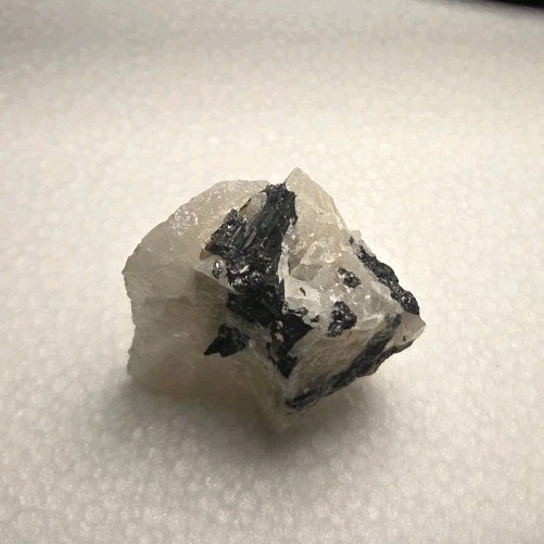 Black Tourmaline In Quartz Matrix Natural 1.5x1x1 Inches Wonderful