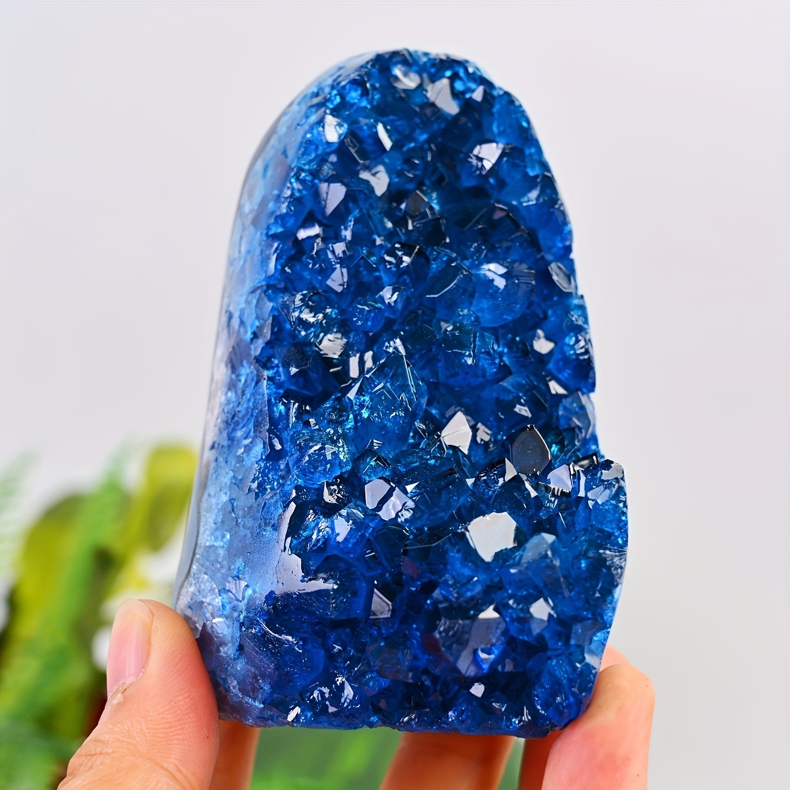 1pc CrystalHola-1PC Rare Pink/Rose Red/ Red/Blue/Orange/Green/ Geode Cluster -Pr