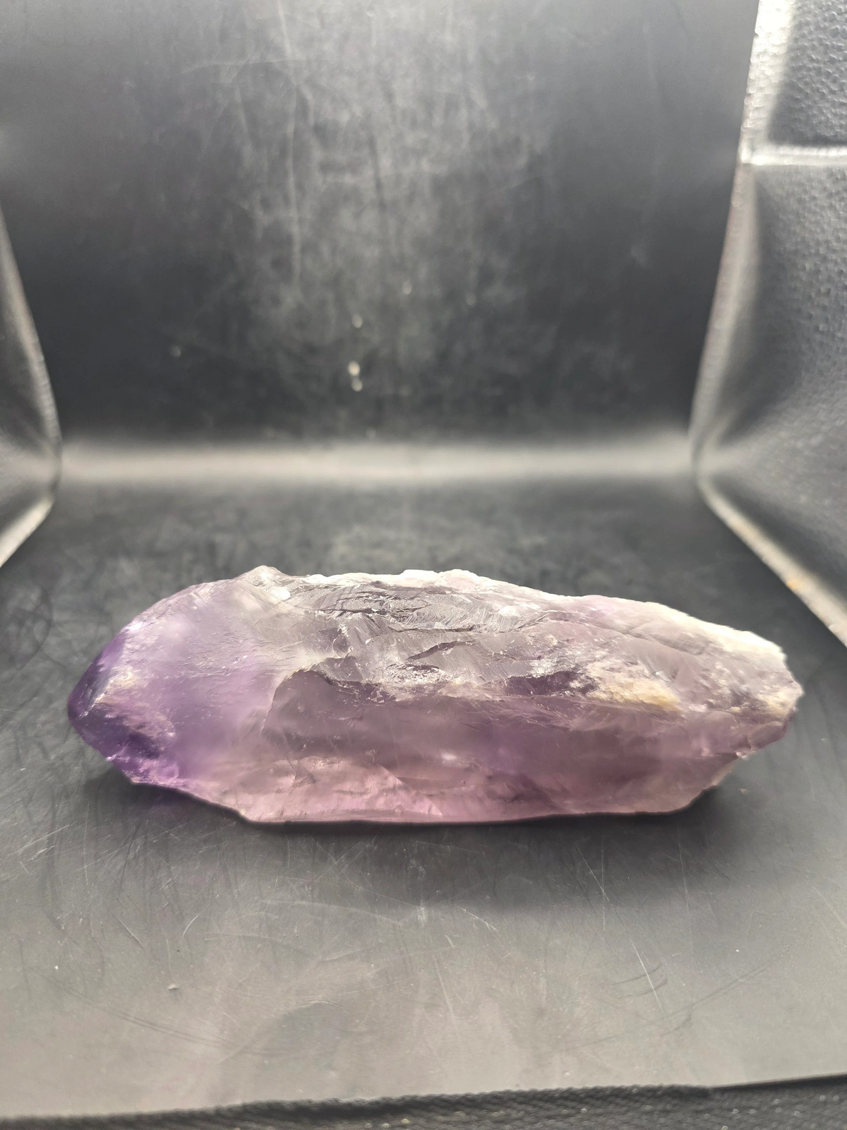 Grade AA amethyst spear! 10 ounces, 5.3 inches tall!