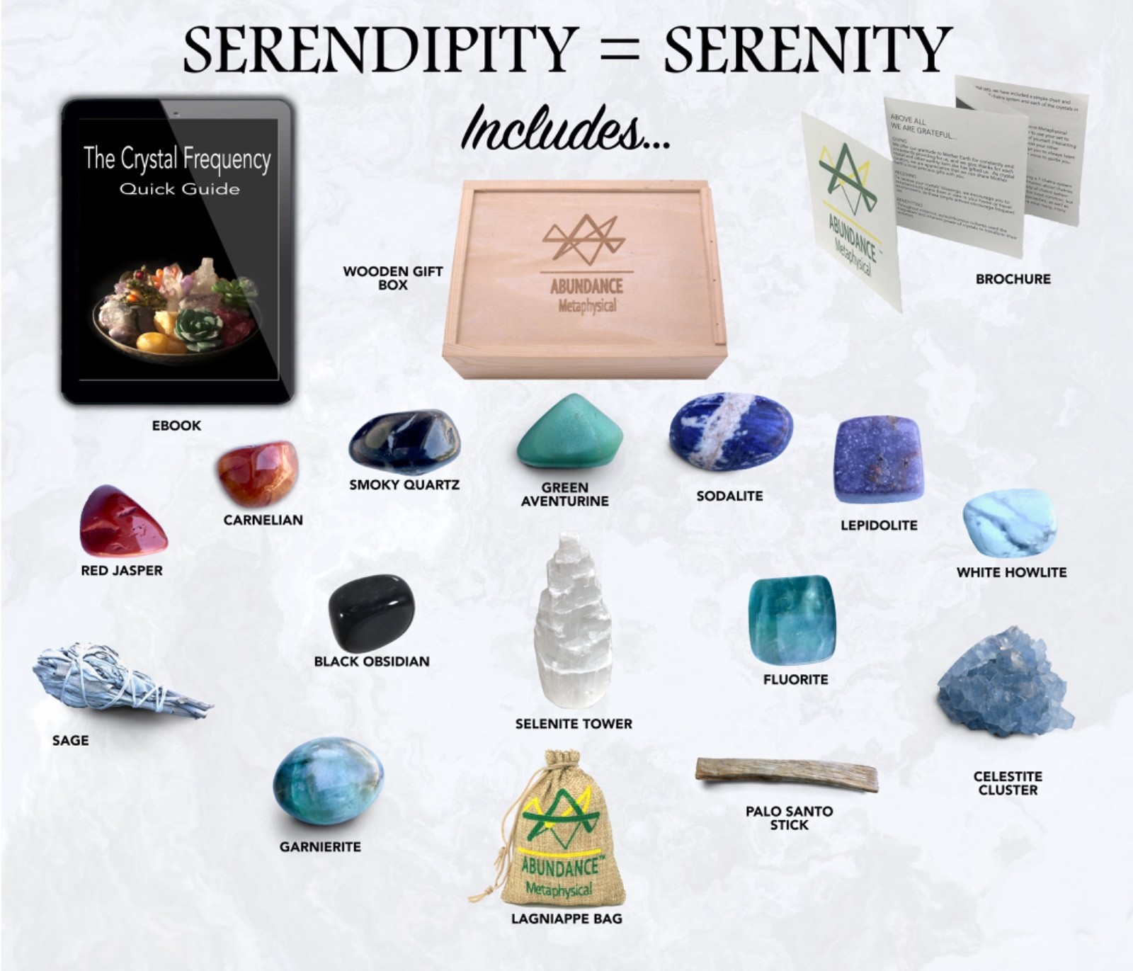 Premium Crystal Healing Set: Meditation Stones