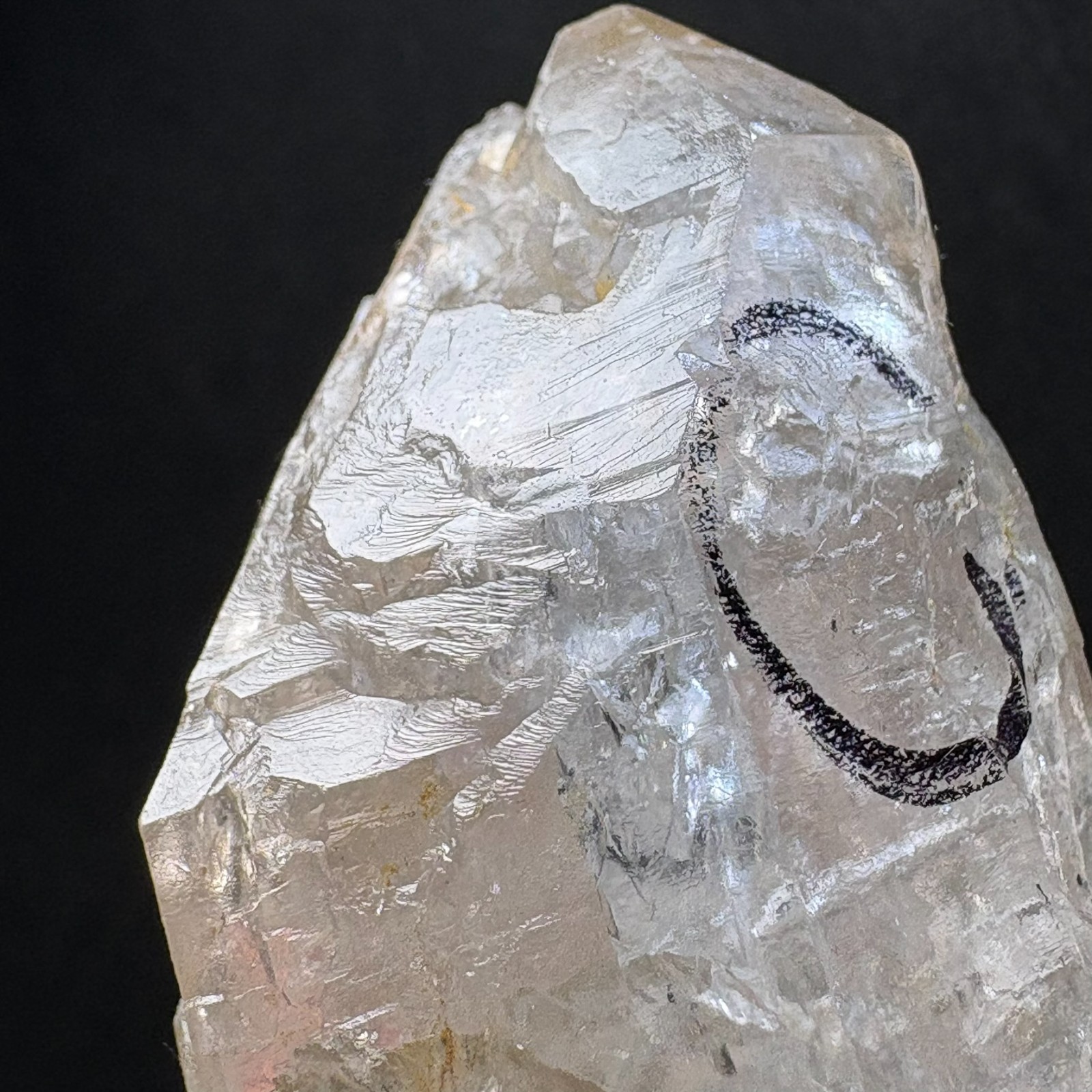Natural Large Herkimer Quartz w/ Movinging Inclusion Raw Mineral Rare Specimen