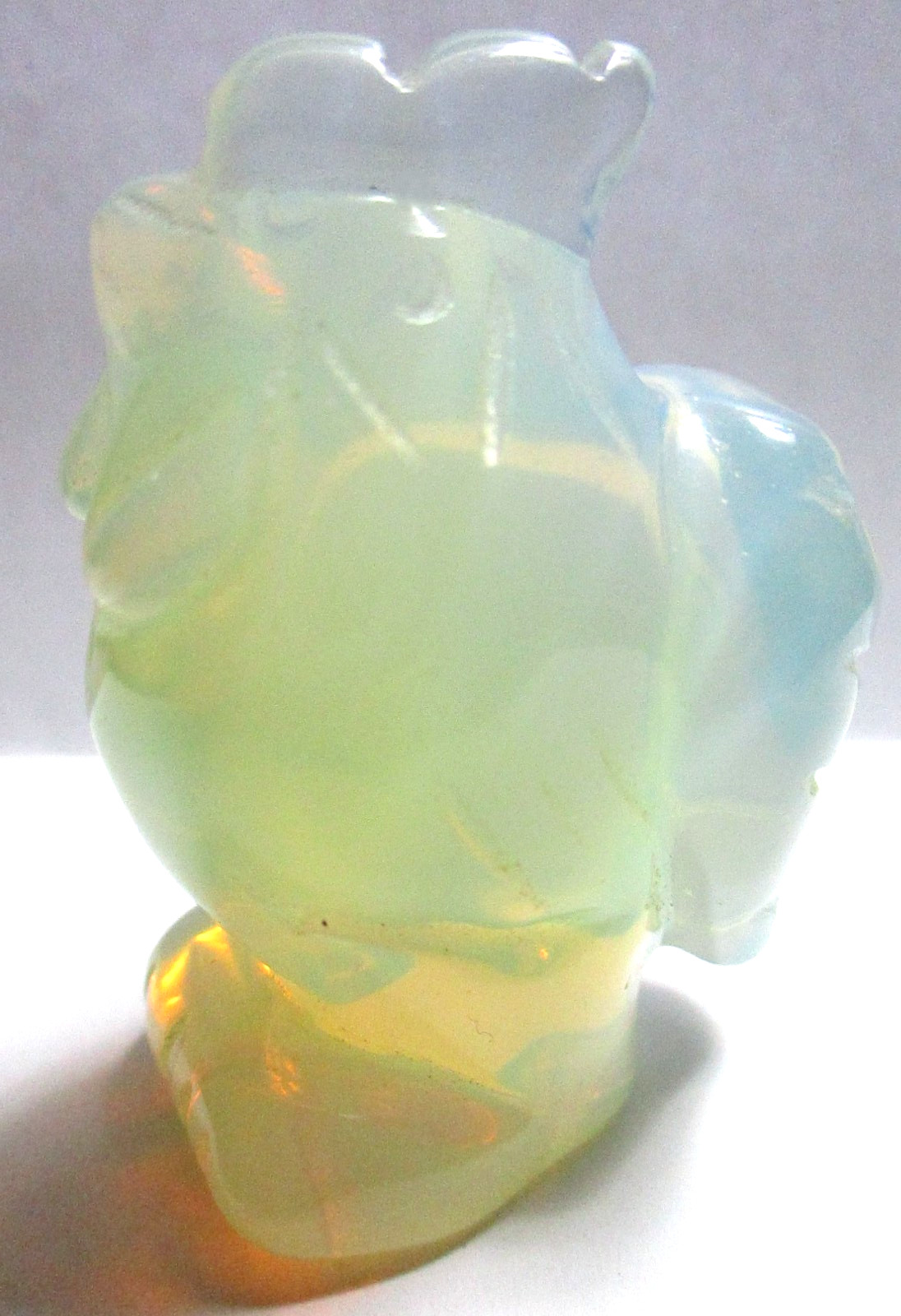OPALITE STONE CHICKEN FIGURINE, FENG SHUI ABUNDANCE PROSPERITY & LUCK 2″, TOTEM