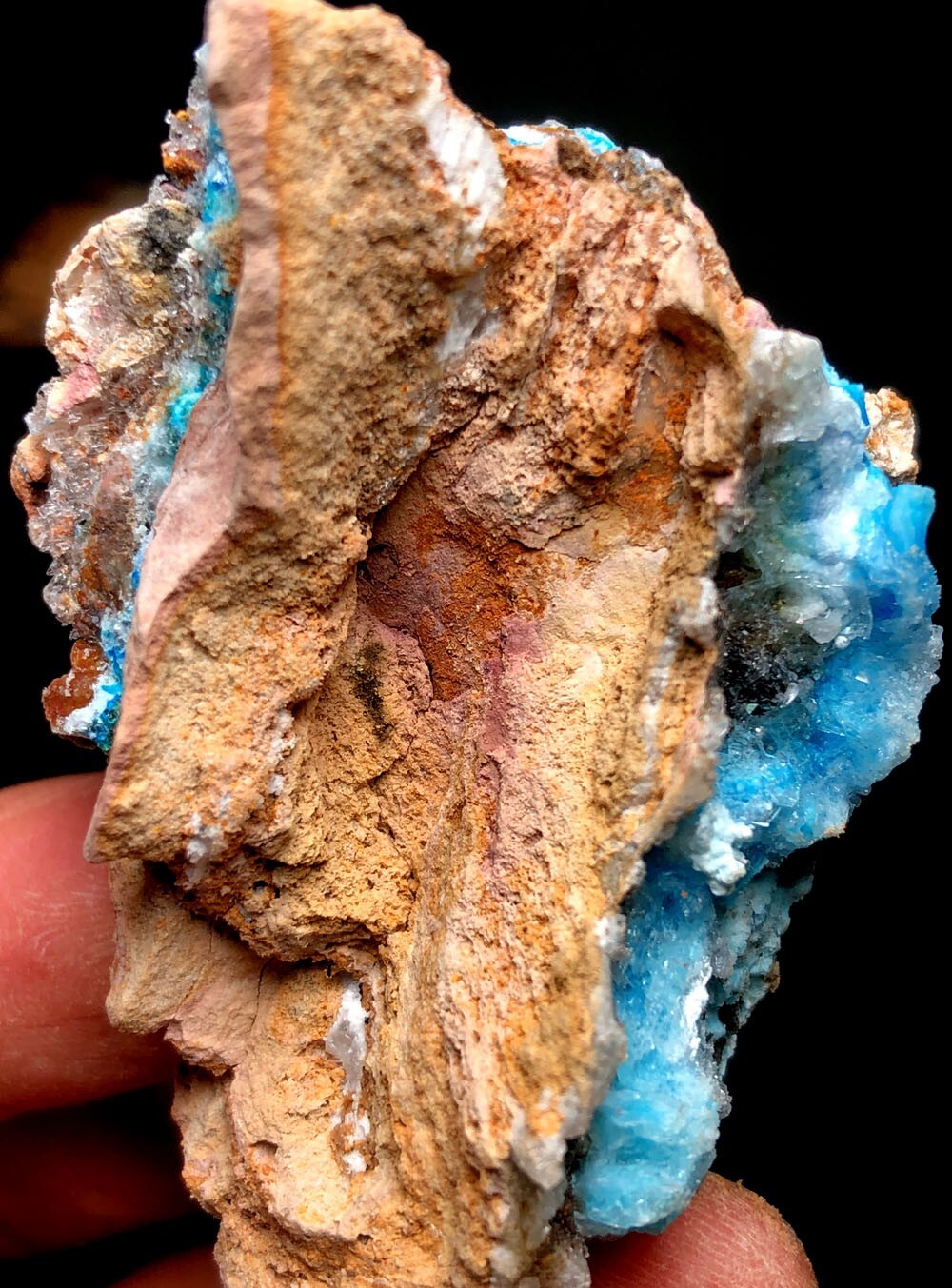 48g 1PCS NATURAL Blue Cyanotrichite CRYSTAL STONE MINERAL Specimen q449