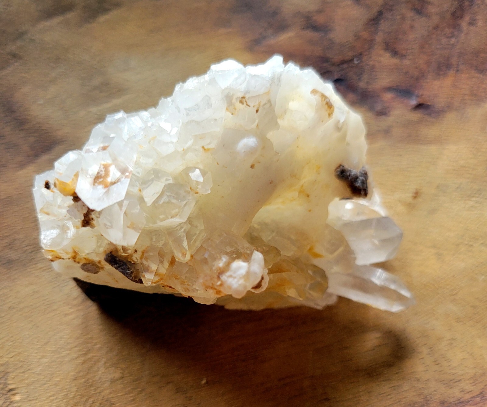Natural Crystal Cluster Quartz Specimen Stone Hand-Carved ~ All Seeing Eye