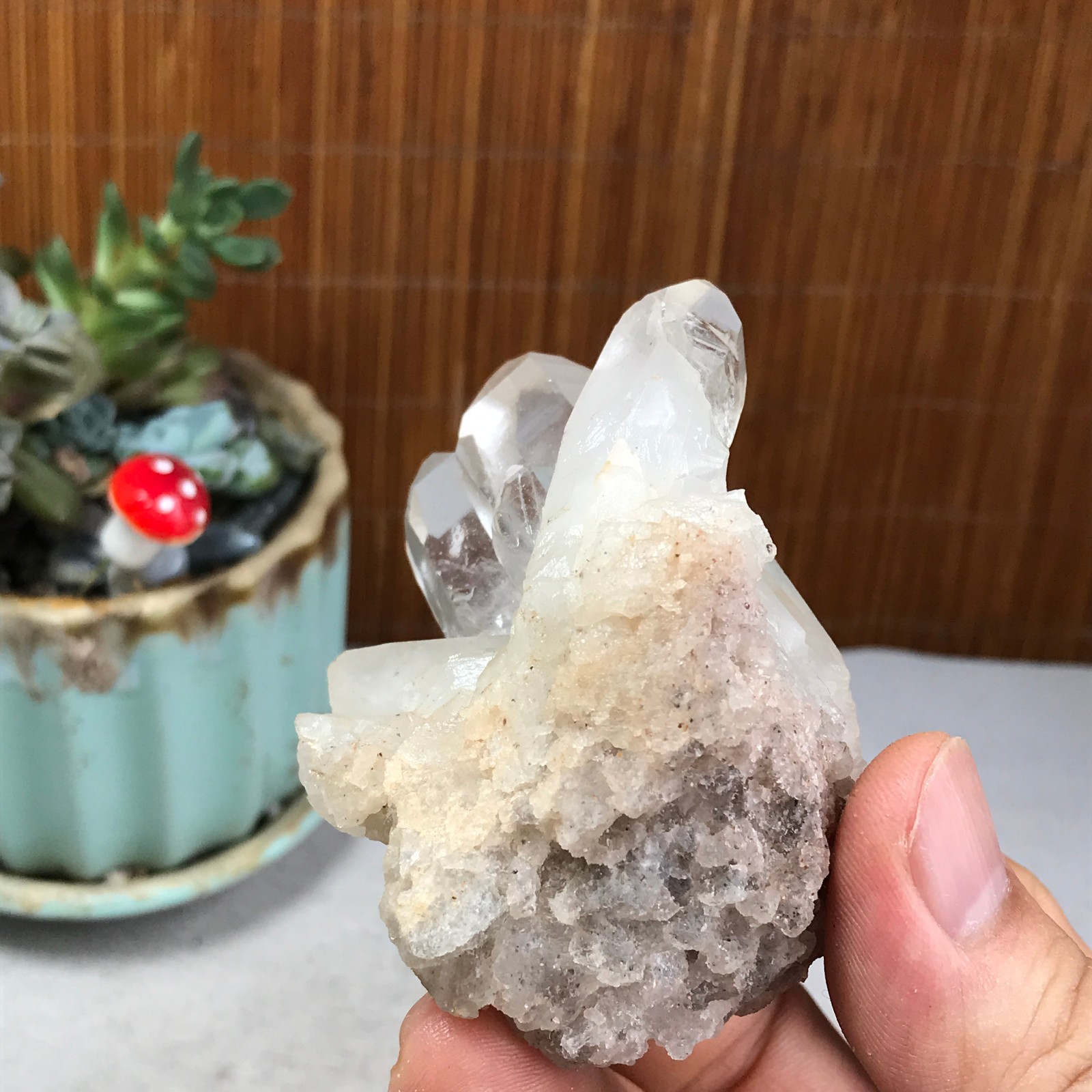 77-54-43mm Natural crystal clusters pretty Quartz Mineral Specimen 146g A6228