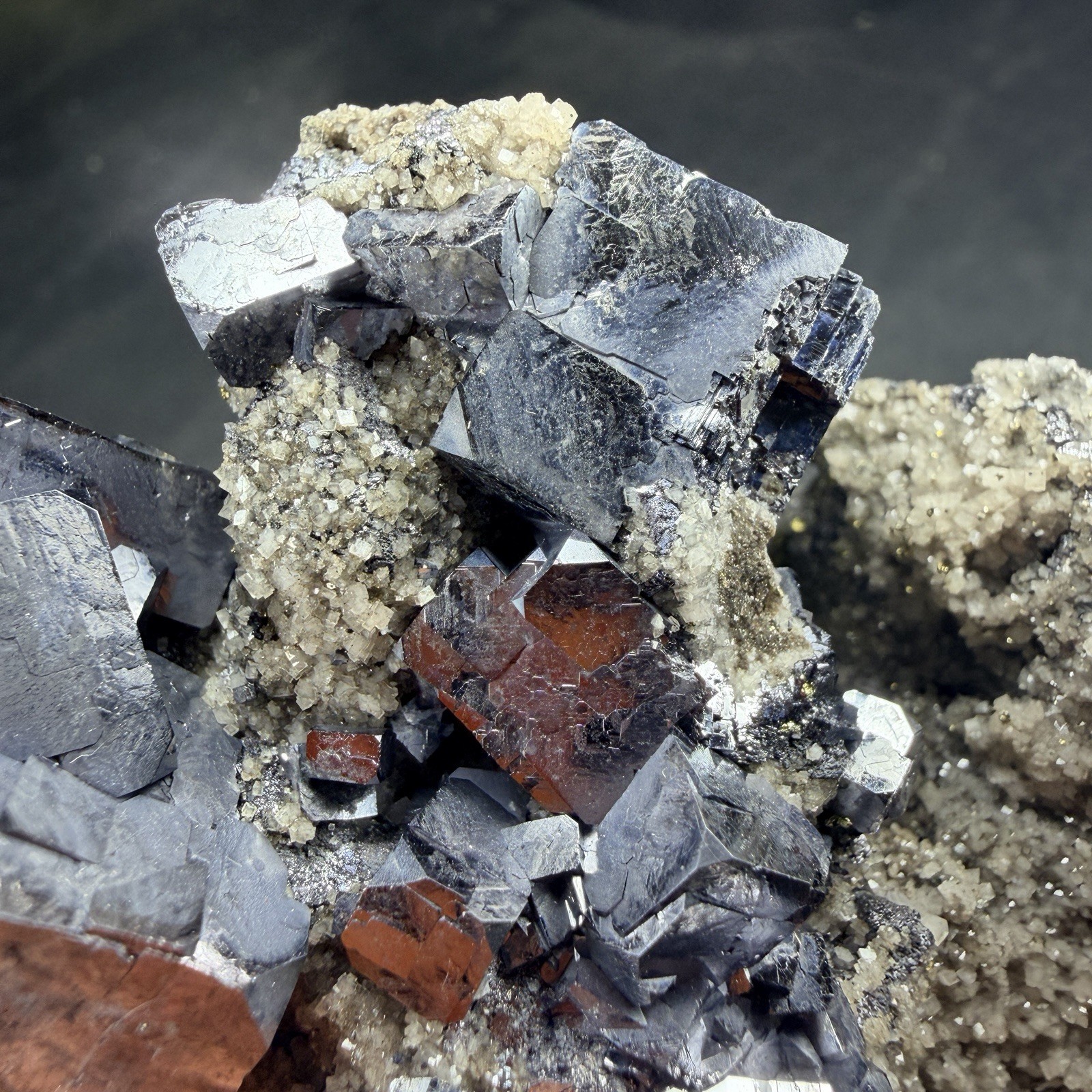 Galena Chalcopyrite Dolomite Crystal Combo / Missouri *Video*