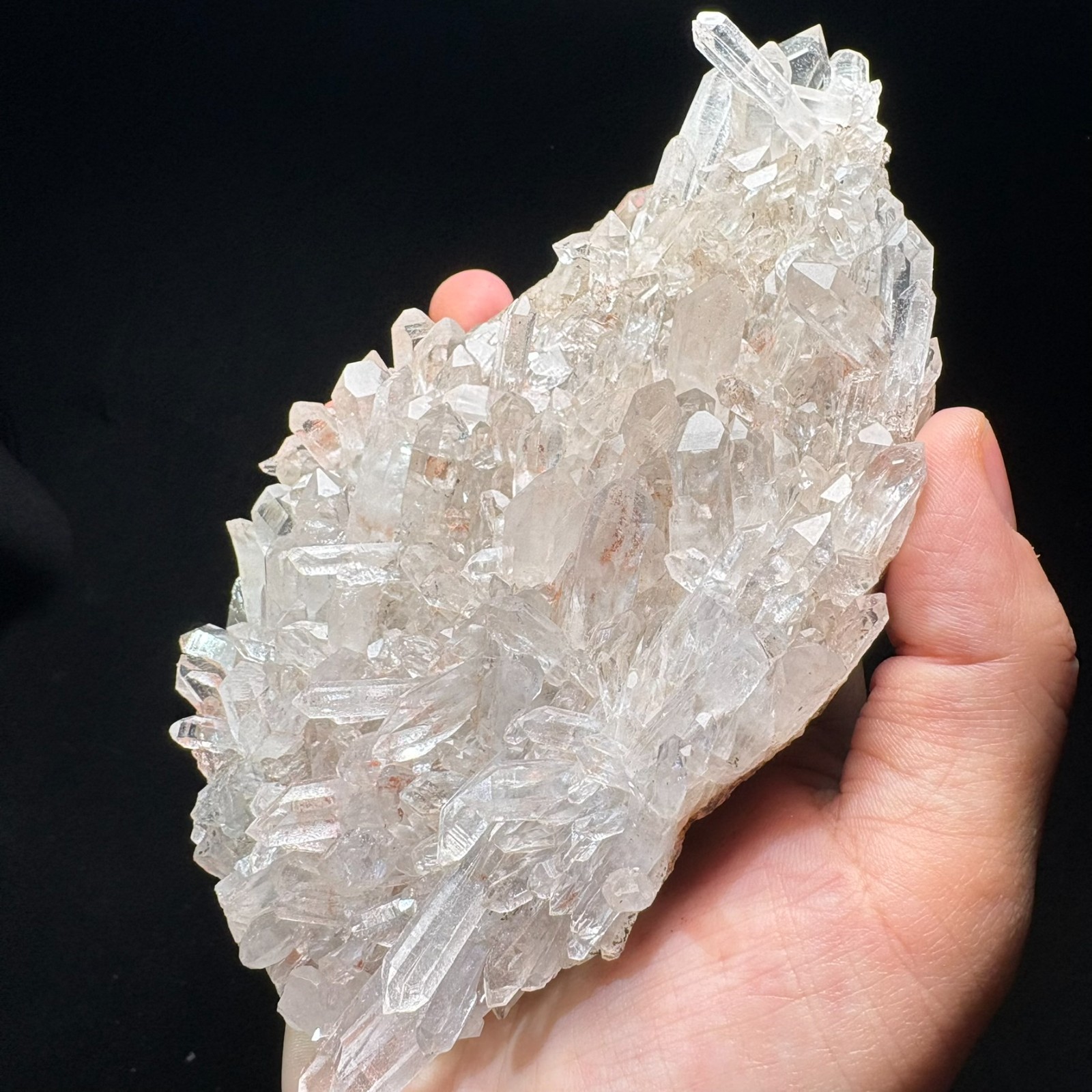 Natural Clear Quartz Cluster Specimen Raw Mineral Crystal Healing Energy Clarity