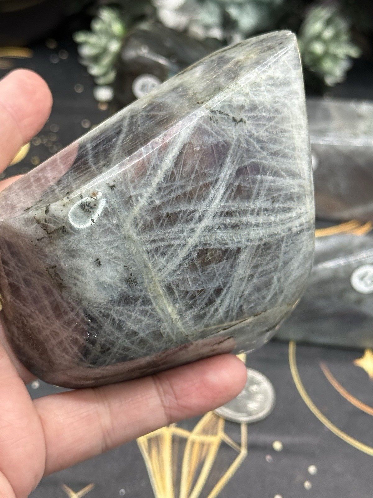 Natural Labradorite Sunset & Purple flash Free Forms Free shipping