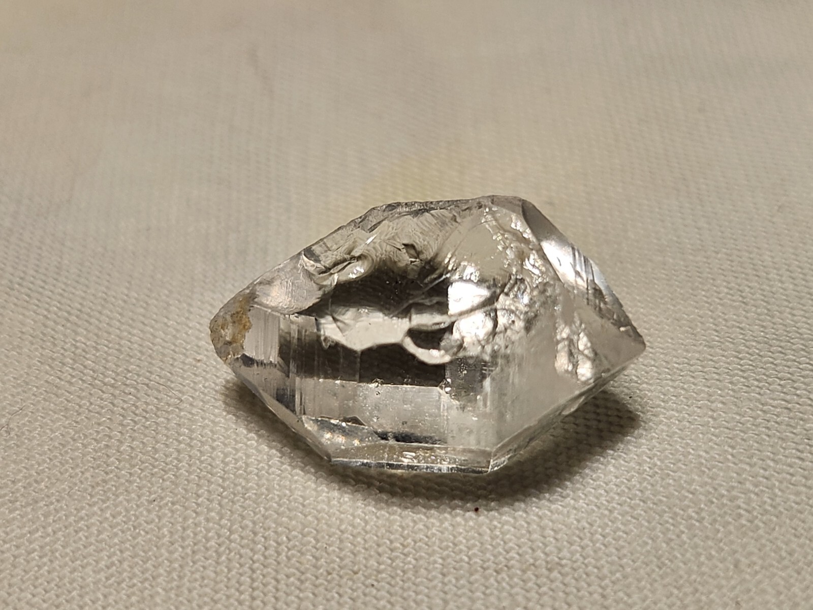 17mm Herkimer Diamond Gem, Top Clarity & Luster Over 9 Carats