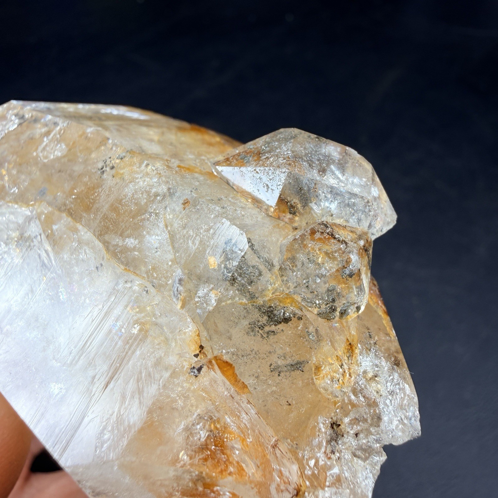 Large Herkimer Diamond Quartz Crystal Point / New York *VIDEO*