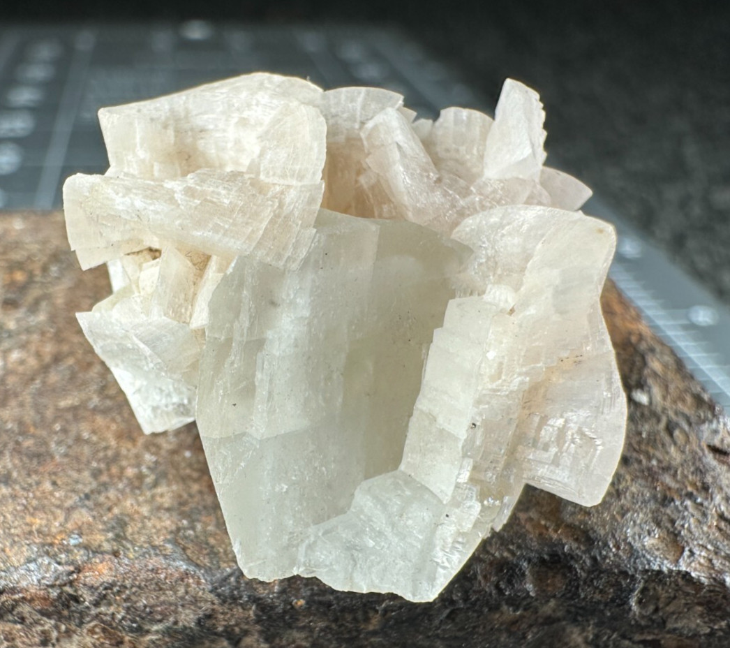 ➤ 1 x 1 Inch LARGE BLADED PINK DOLOMITE SPECIMEN – Corydon Indiana VIDEO➤1025