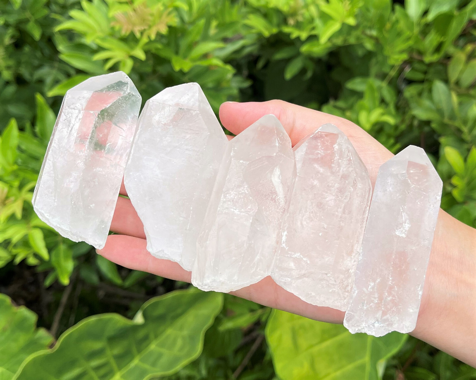 LARGE Clear Quartz Crystal Points, Choose Size 1-7″ A Grade Natural Quartz Point