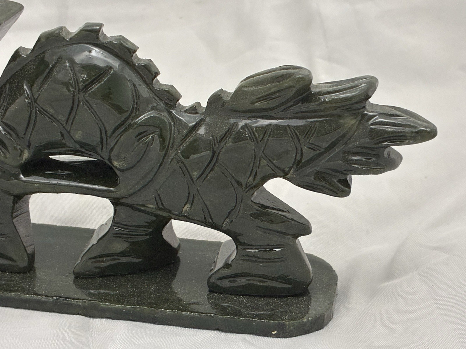 Jade Dragon Chinese Carving Afghanistan Jade Dragon Statue