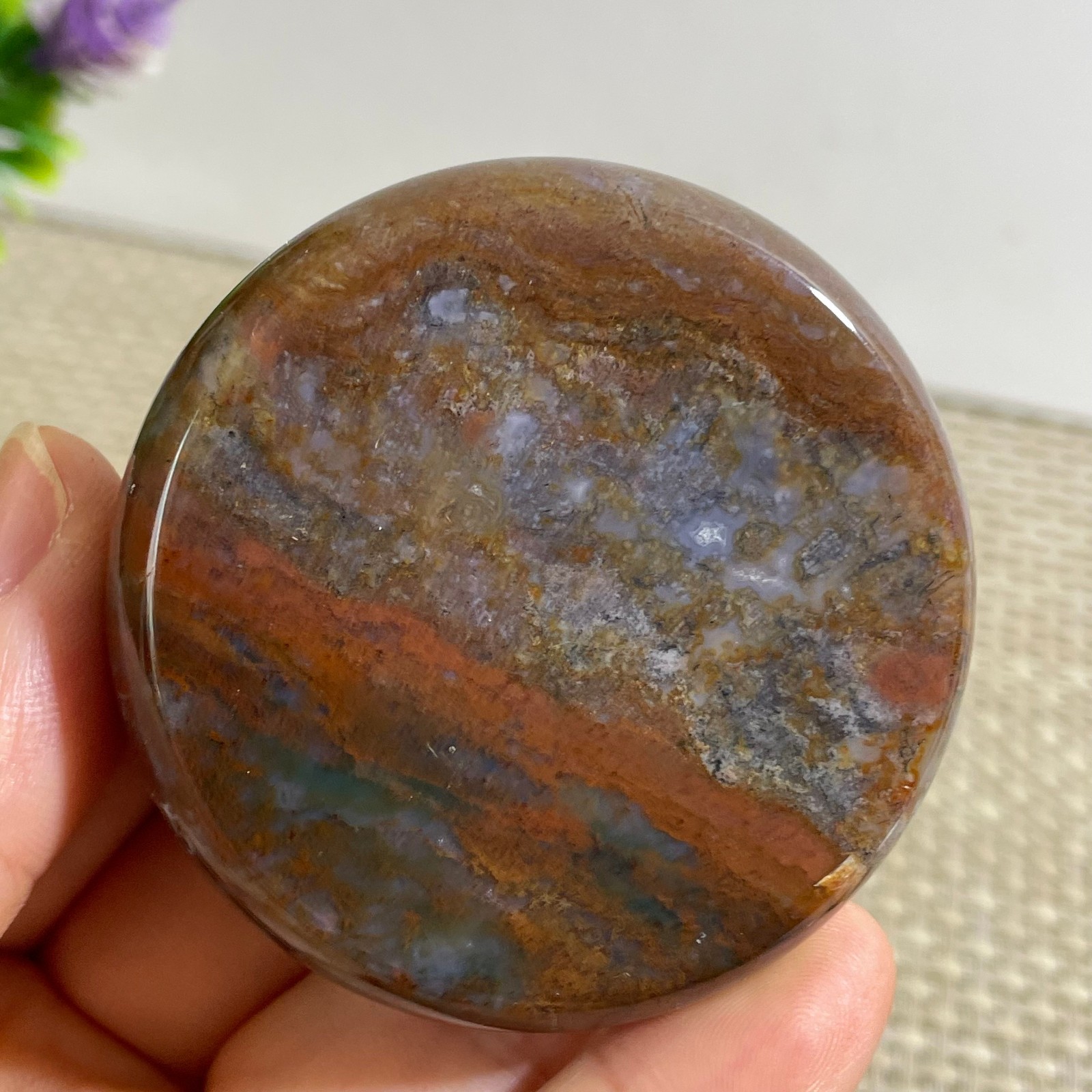 85g BEAUTIFUL NATURAL OCEAN JASPER STONE MINERAL MADAGASCAR