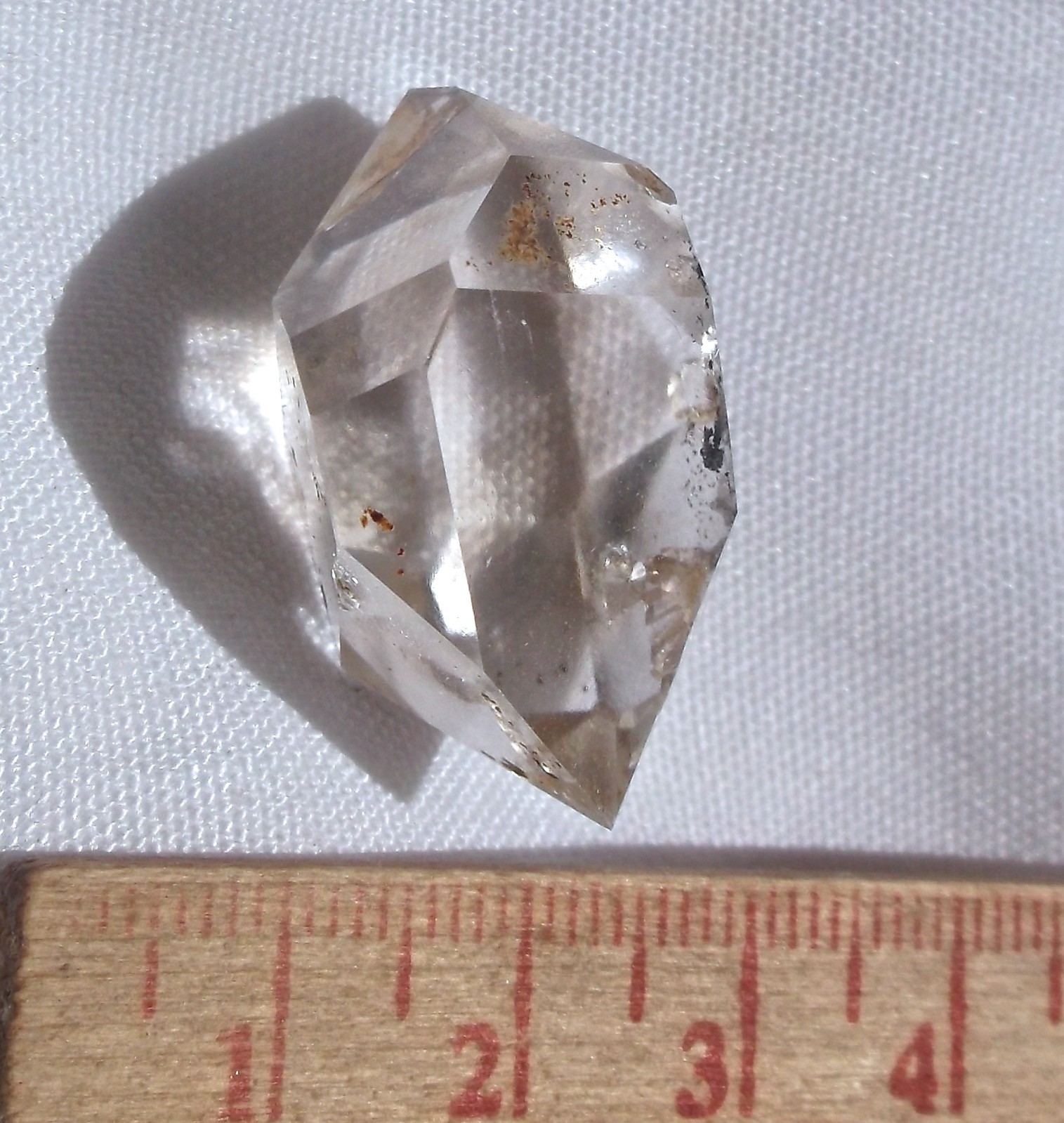 HERKIMER AUTHENTIC DOUBLE TERMINATION BIG JEWEL 70 CARATS or 14 GRAMS NEW YORK