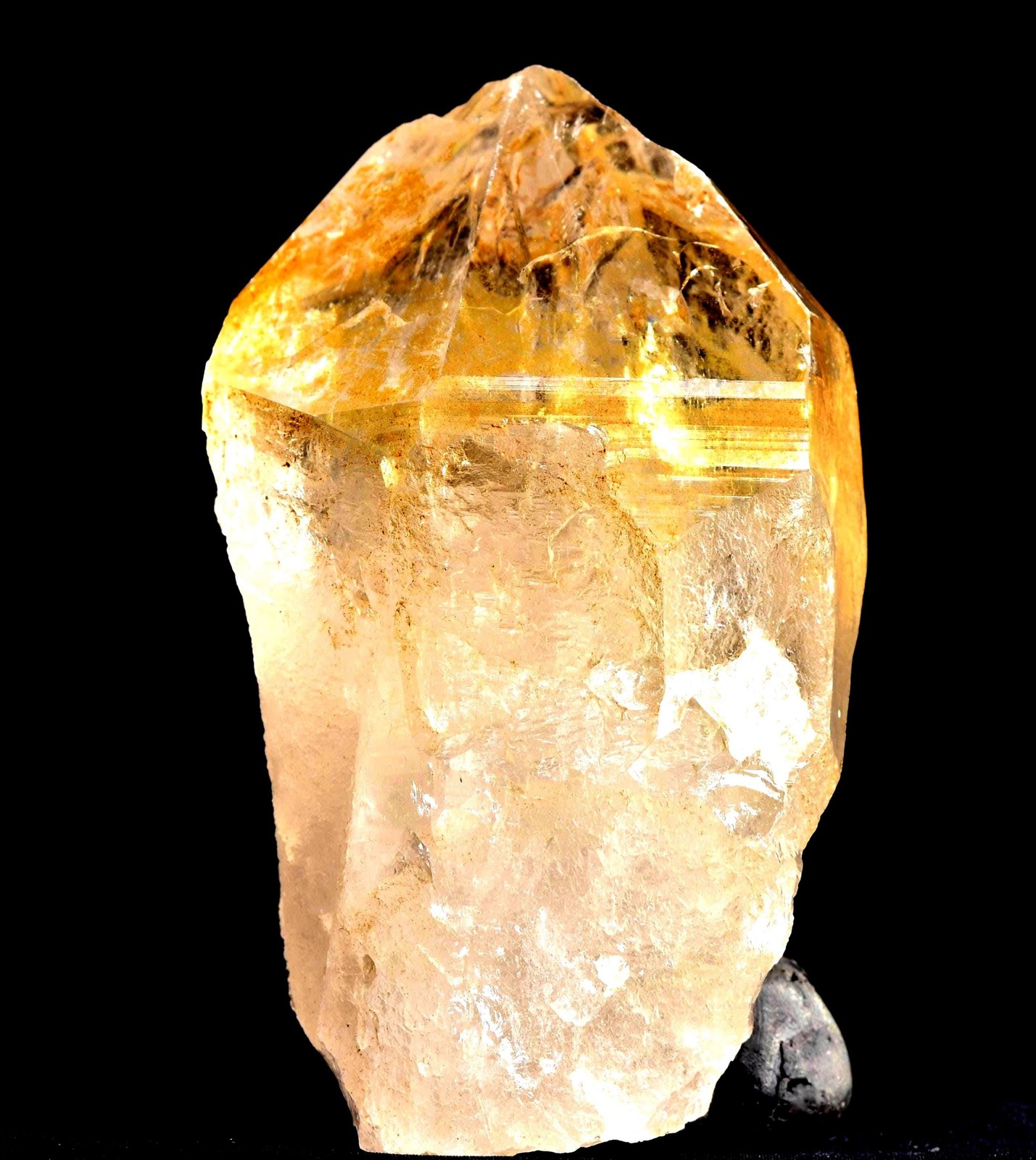 Himalayan golden healer starbrary rainbows keys devic healing crystal#7644