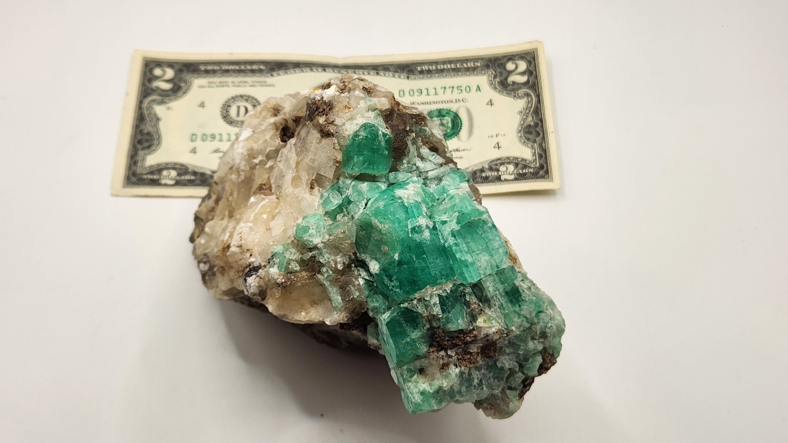Rough Crystal Colombian Emerald Raw Matrix Collector Piece, Natural Not treament