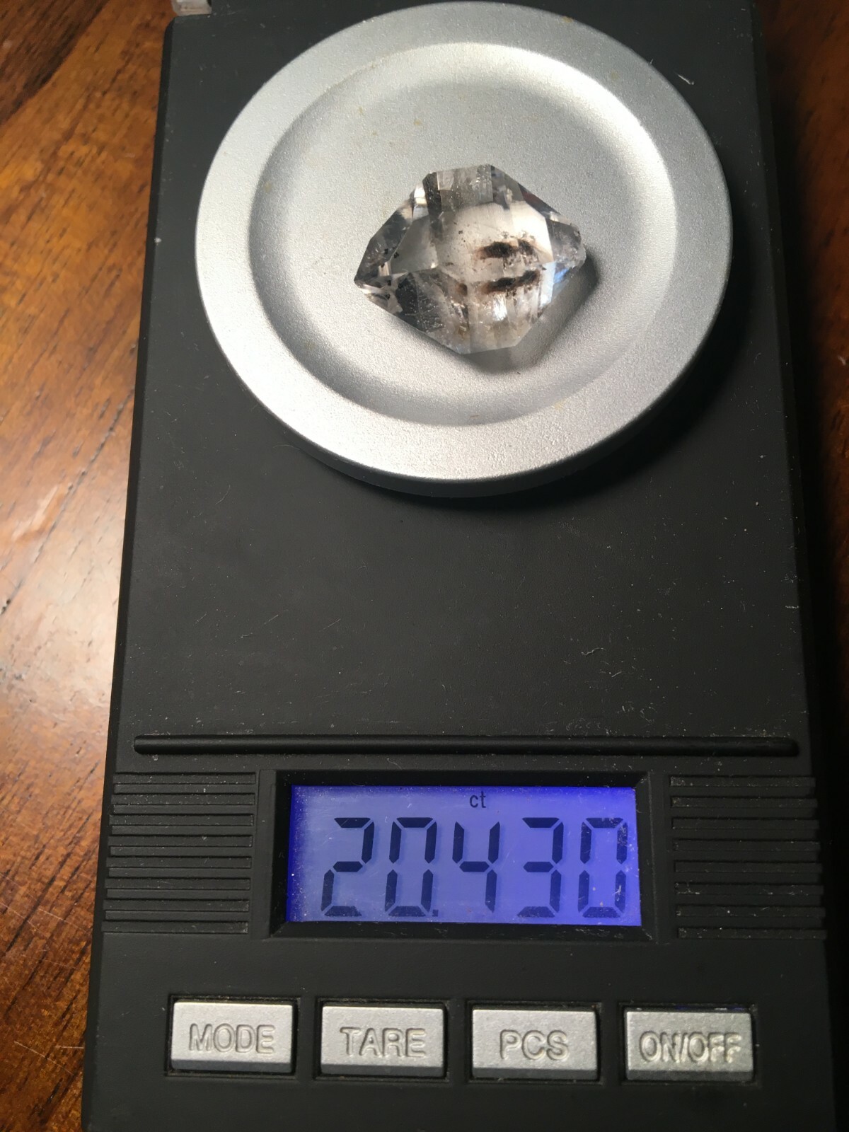 Herkimer NY diamond MEDIUM 20.42 ct 20mm X 17mm Collectors grade! AA
